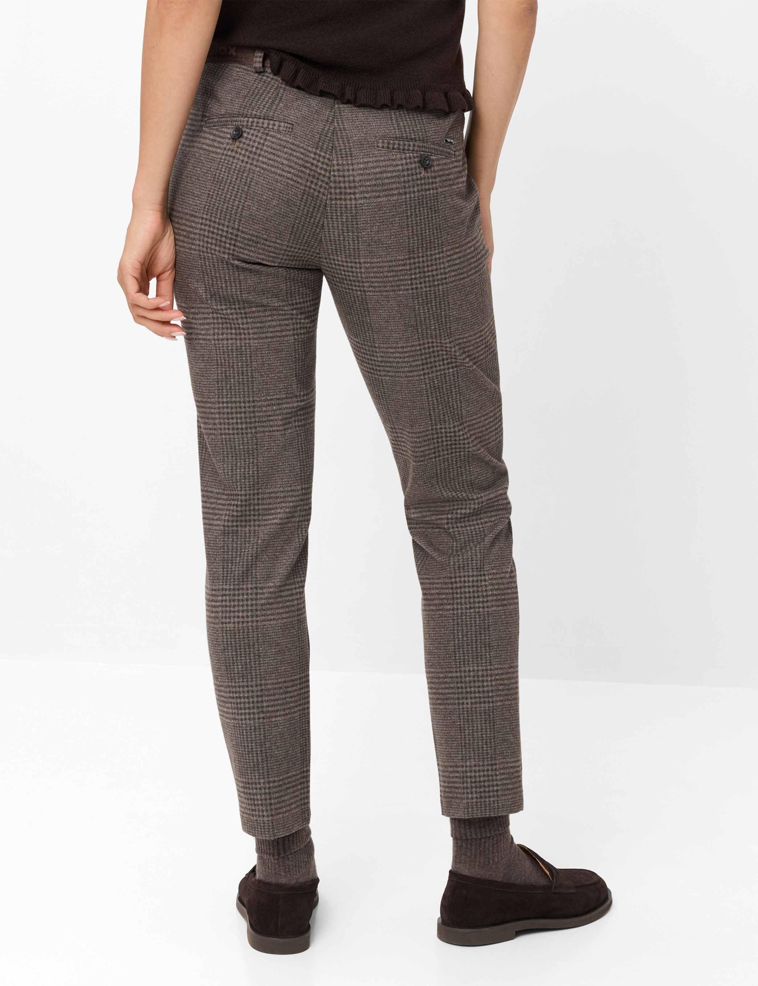 Brax Caprihose Style MARON S Wool Look Check: Chinohose im Regular Fit – Bild 2 von 5