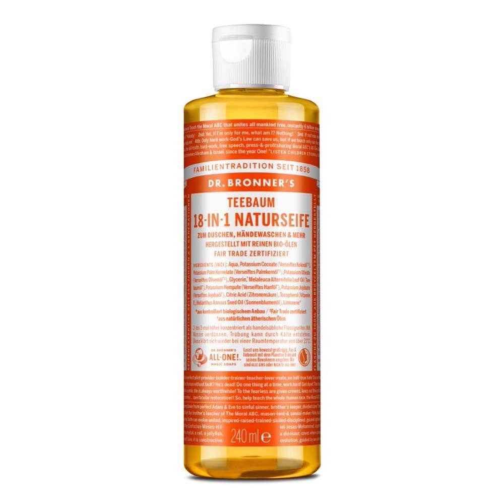 Dr. Bronners Flüssigseife Teebaum - 18in1 Naturseife 240ml