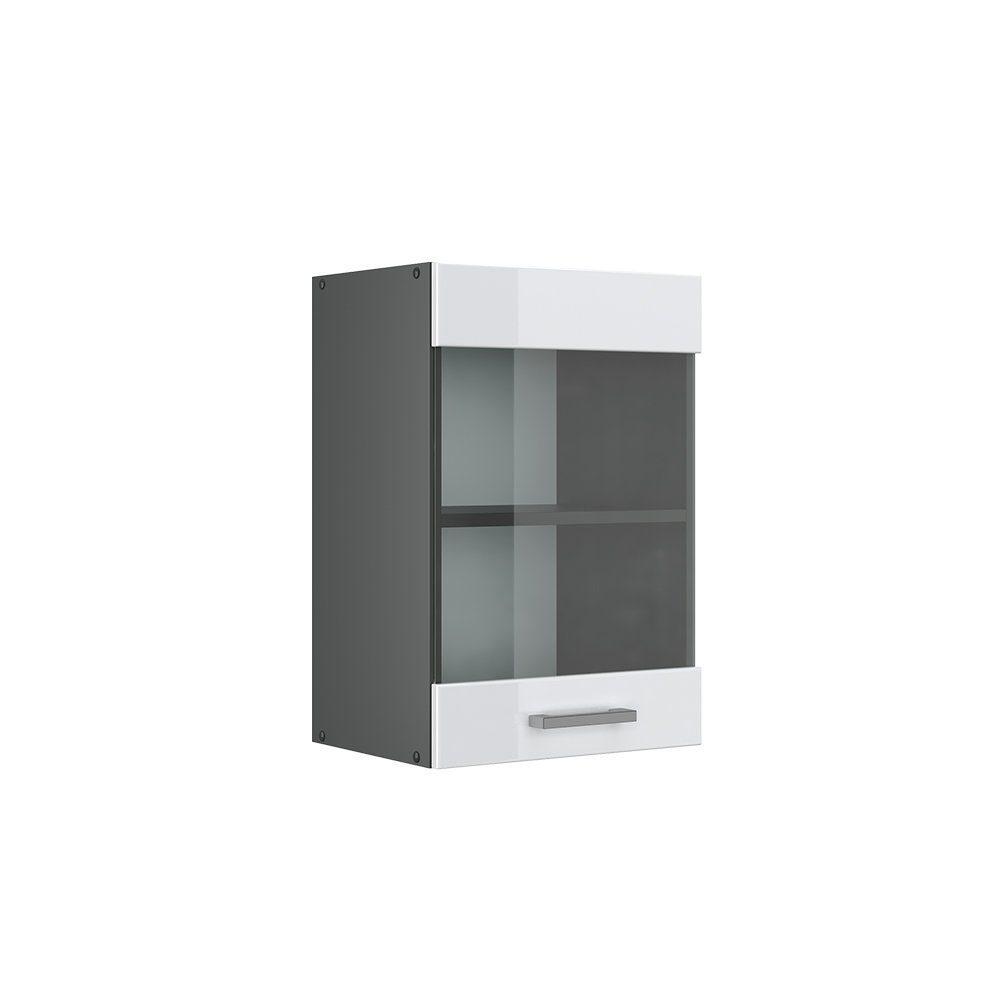 Vicco Glashängeschrank R-Line, Weiß Hochglanz/Anthrazit, 40 günstig online kaufen