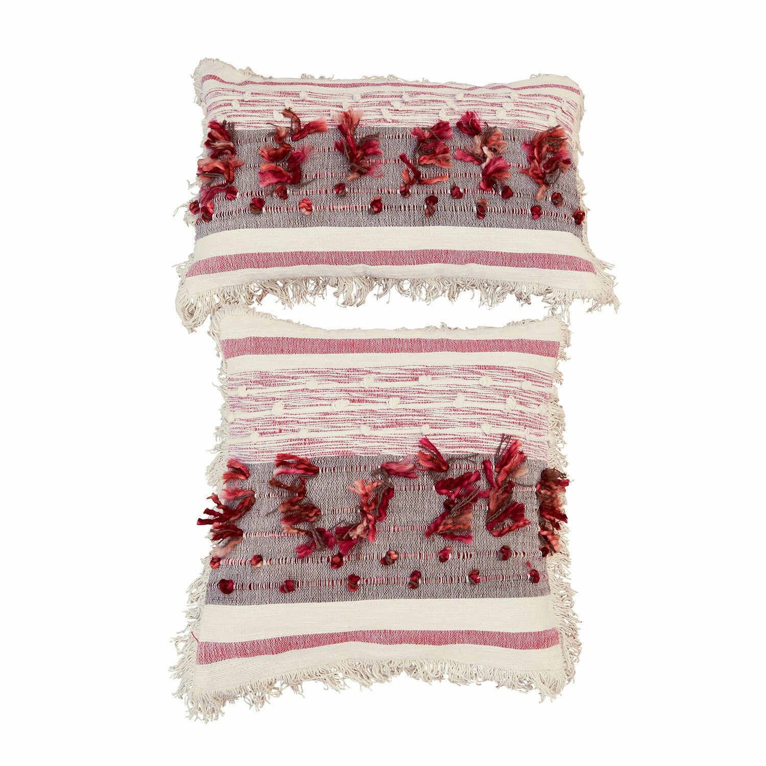 Mirabeau Kissenhülle Kissenhülle 2er Set Yazmira creme/rosa