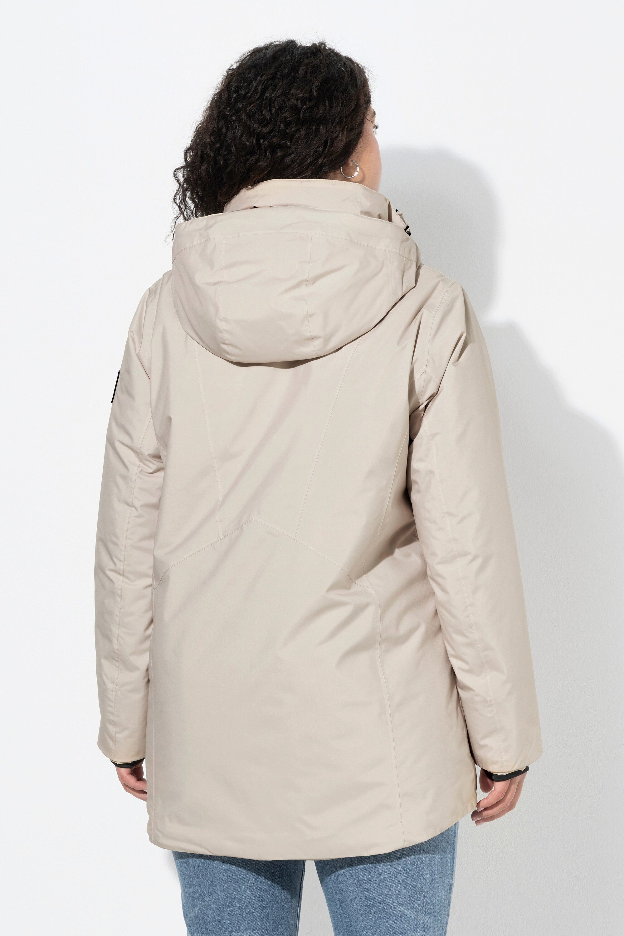 Ulla Popken Funktionsjacke HYPRAR Funktionsjacke wasserdicht A-Linie Kapuze