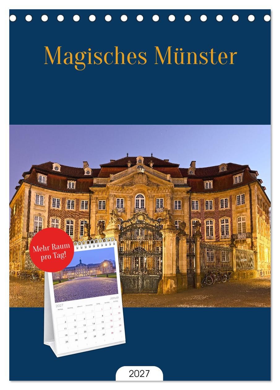 CALVENDO Tischkalender Tischplaner 2027 - Magisches Münster (A5 Tischkalender zum Aufstellen)