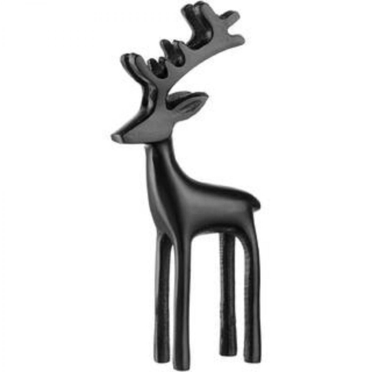 LEONARDO Dekofigur Leonardo Dekofigur Hirsch Riposo Schwarz (21cm)
