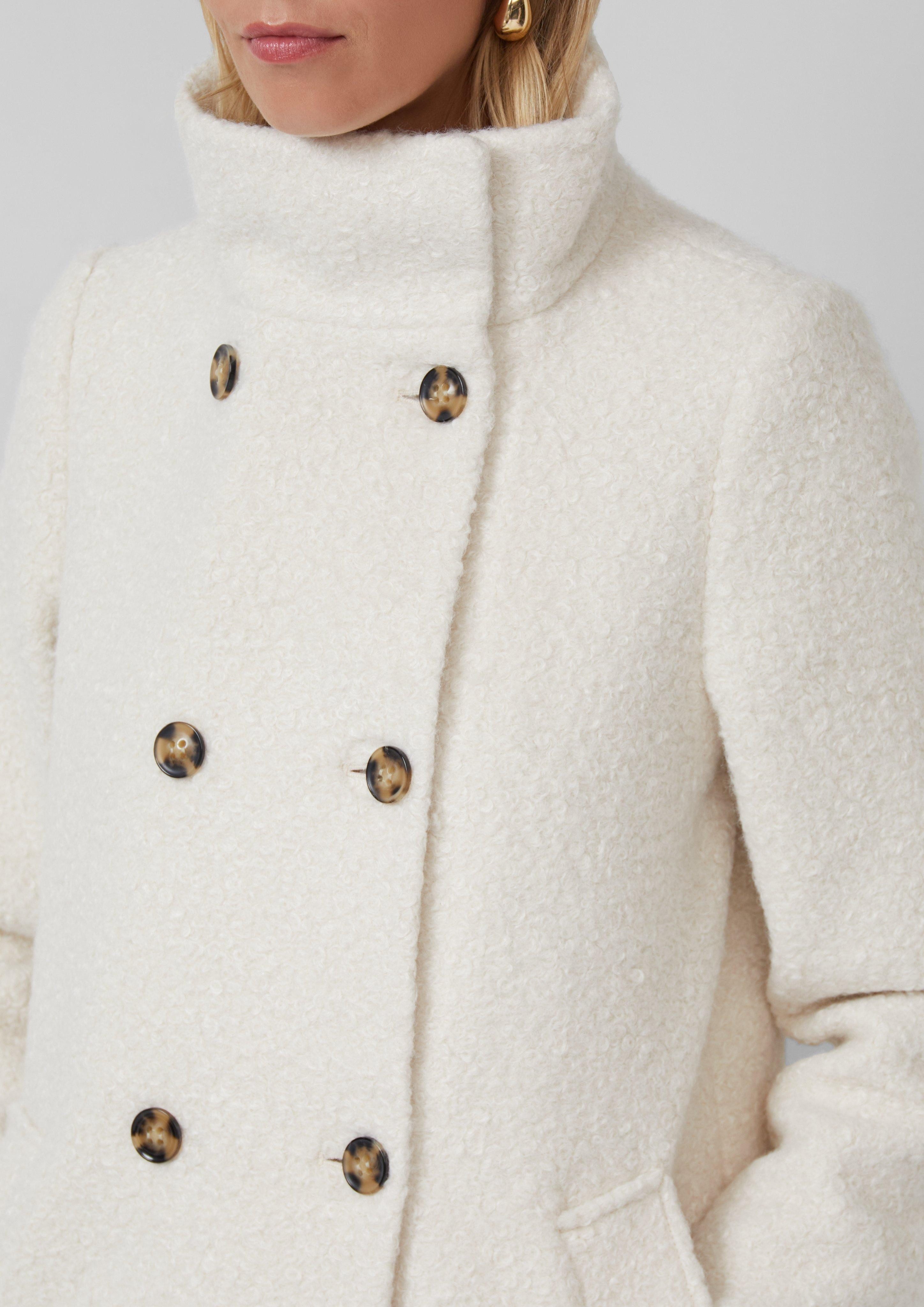 s.Oliver BLACK LABEL Funktionsmantel Gefütterter Bouclé-Mantel günstig online kaufen