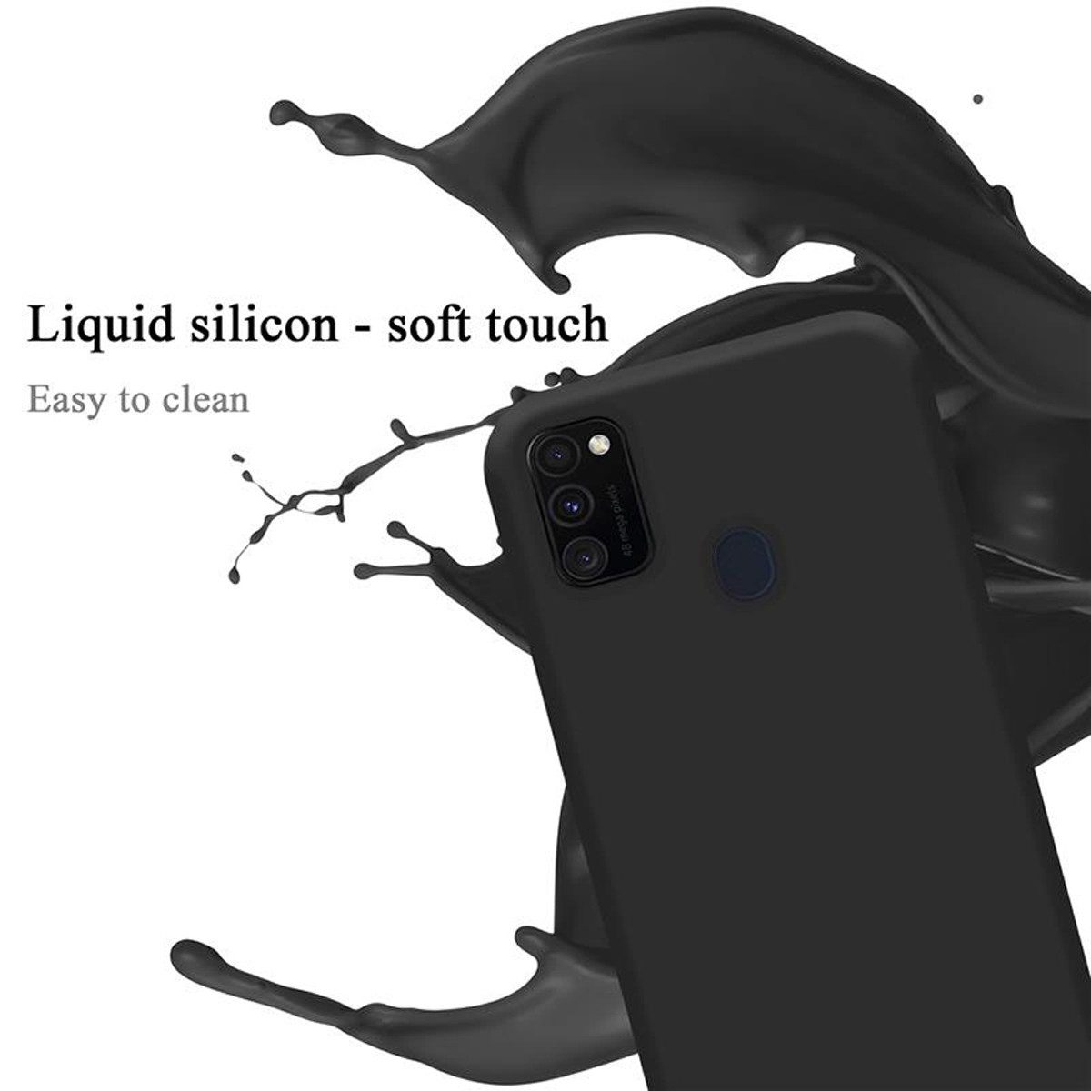 Cadorabo Handyhülle für Samsung Galaxy M21 / M30s Hülle Samsung Galaxy M21 / M30s, Flexible Hülle TPU Silikon Schutzhülle Back Cover Case