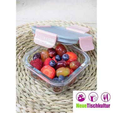 Neuetischkultur Lunchbox Lunchbox rechteckig, 300 ml Glas/Kunststoff, Kunststoff, Glas, (1-tlg., 1 Lunchbox)