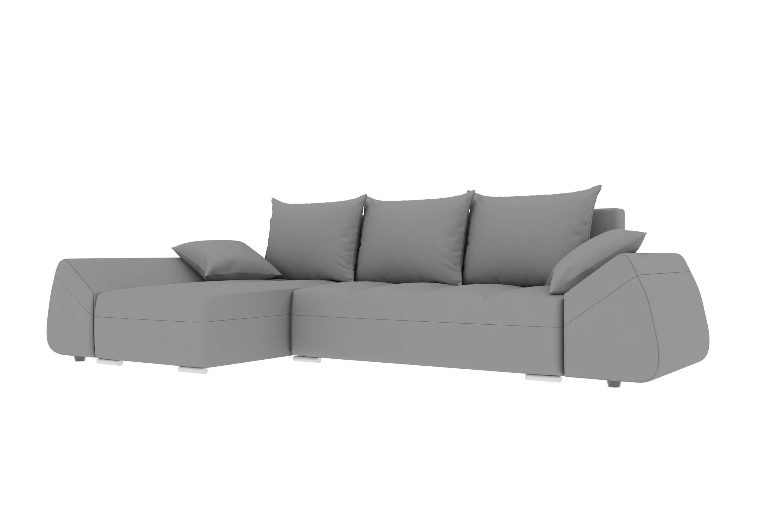 Stylefy Ecksofa Bettfunktion, L-Form, Sitzkomfort, Modern Bettkasten, mit Design Cascade, mit Eckcouch, Sofa