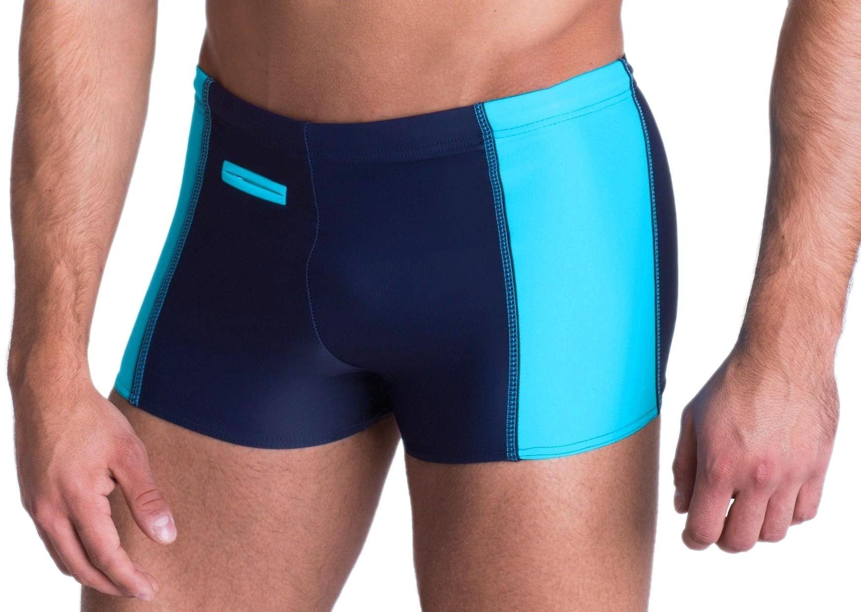 Aquarti Badepants Aquarti Herren Badehose mit Reißverschlusstasche Badeshorts