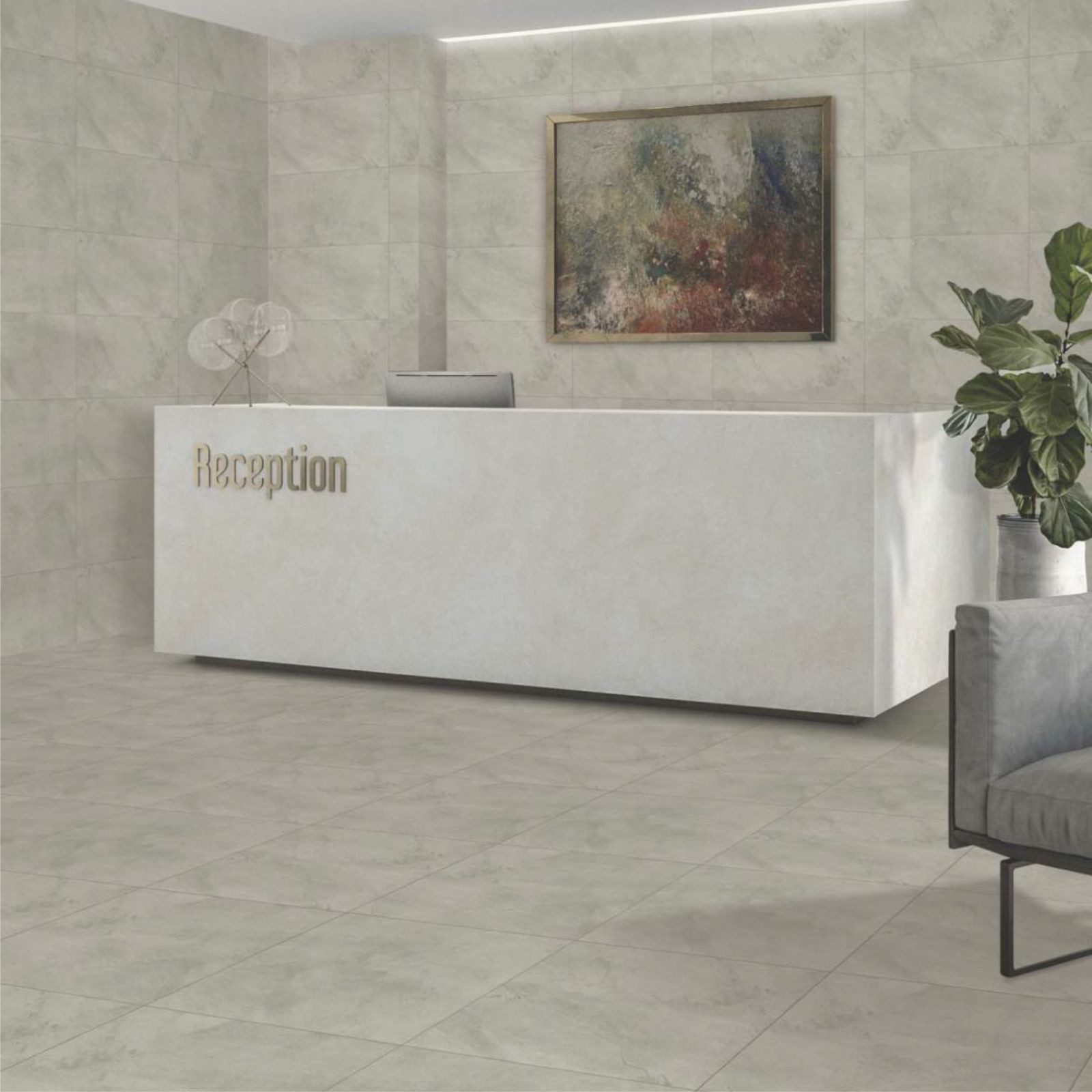 Bodenfliese 1 Paket (1,44 m) Fliesen STARDUST CEMENTO BRATISLAVA (60 × 60 cm), braun, braun, gezuckert Betonoptik Bodenbelag Feinsteinzeug Badfliese