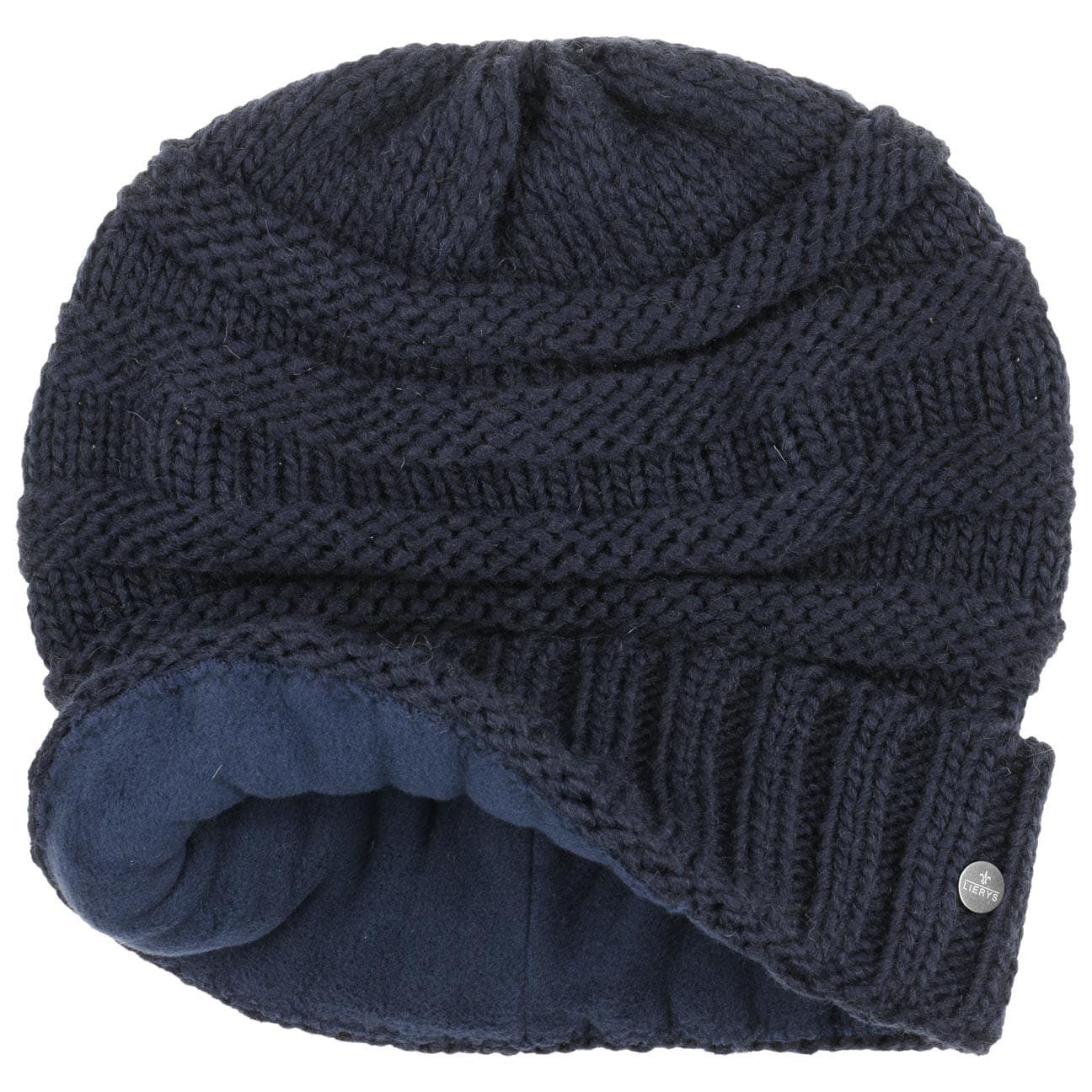 Lierys Beanie (1-St) mit Made Strickmütze in dunkelblau Germany Futter