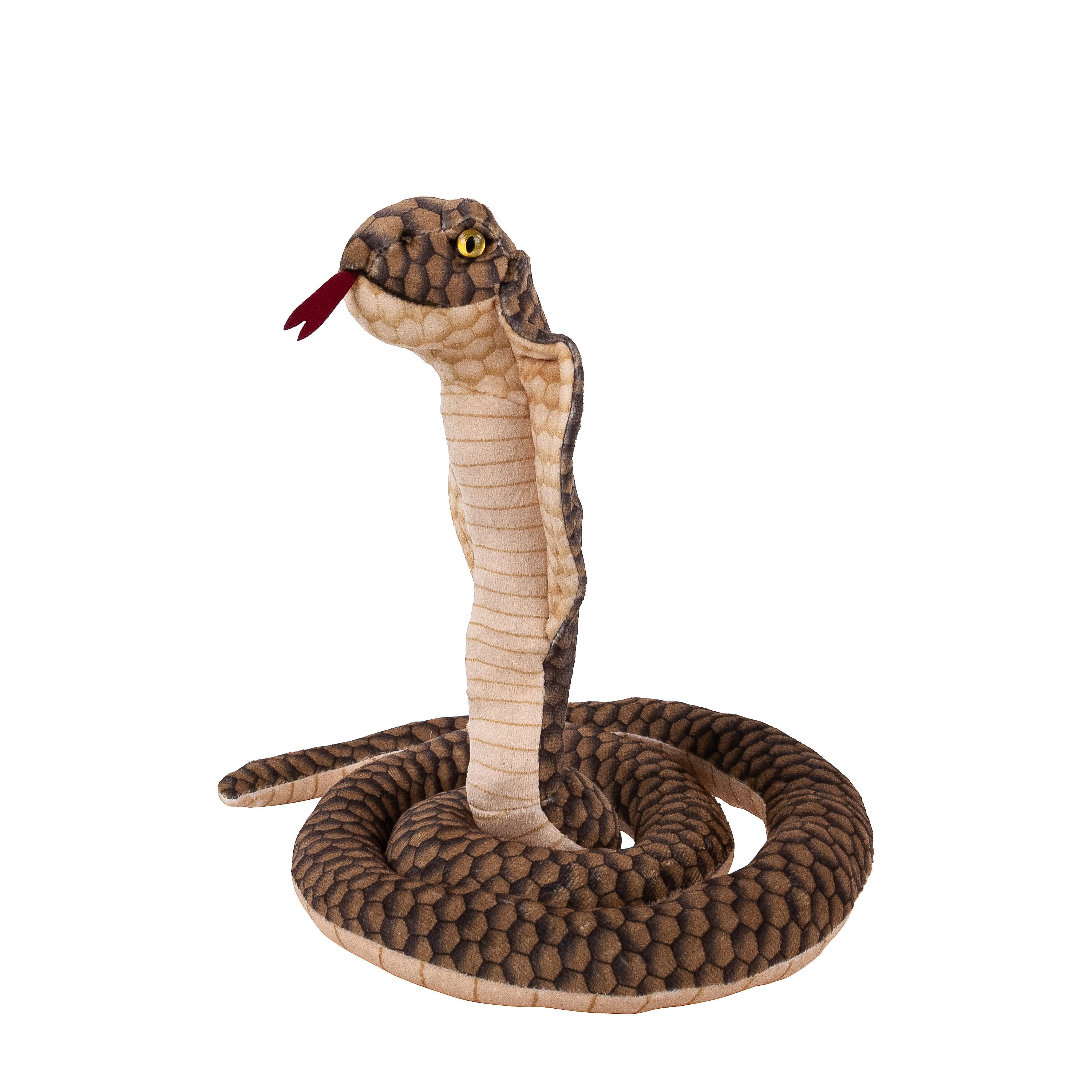 Teddys Rothenburg Kuscheltier Schlange braun 127 cm Plüschschlange Stofftier (Plüschtier, Stoffschlange, Stoffkobra, Plüschkobra)