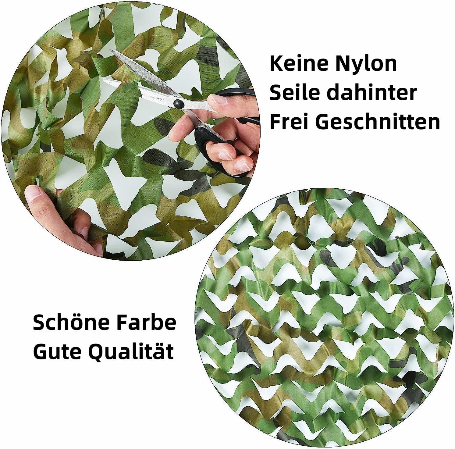 BlingBin Sonnensegel Tarnnetz Jagd Camouflage Netz Tarnung Net für Dekoration Sonnenschutz, (1er Set, 1-tlg., 4 x 6M), Tarnnetz Sichtschutz für Garten Freizeit Camping Party Bar Jagd Deko