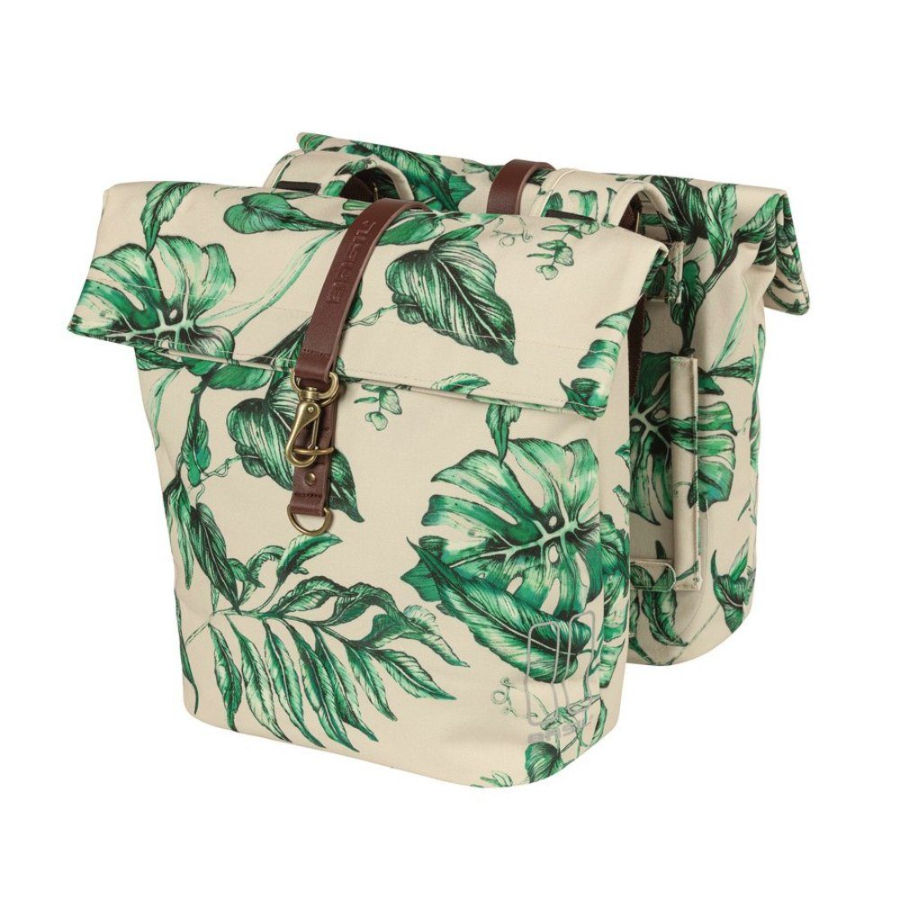 Basil Fahrradtasche Doppelpacktasche Ever-Green sandshell beige, 28x16x35cm