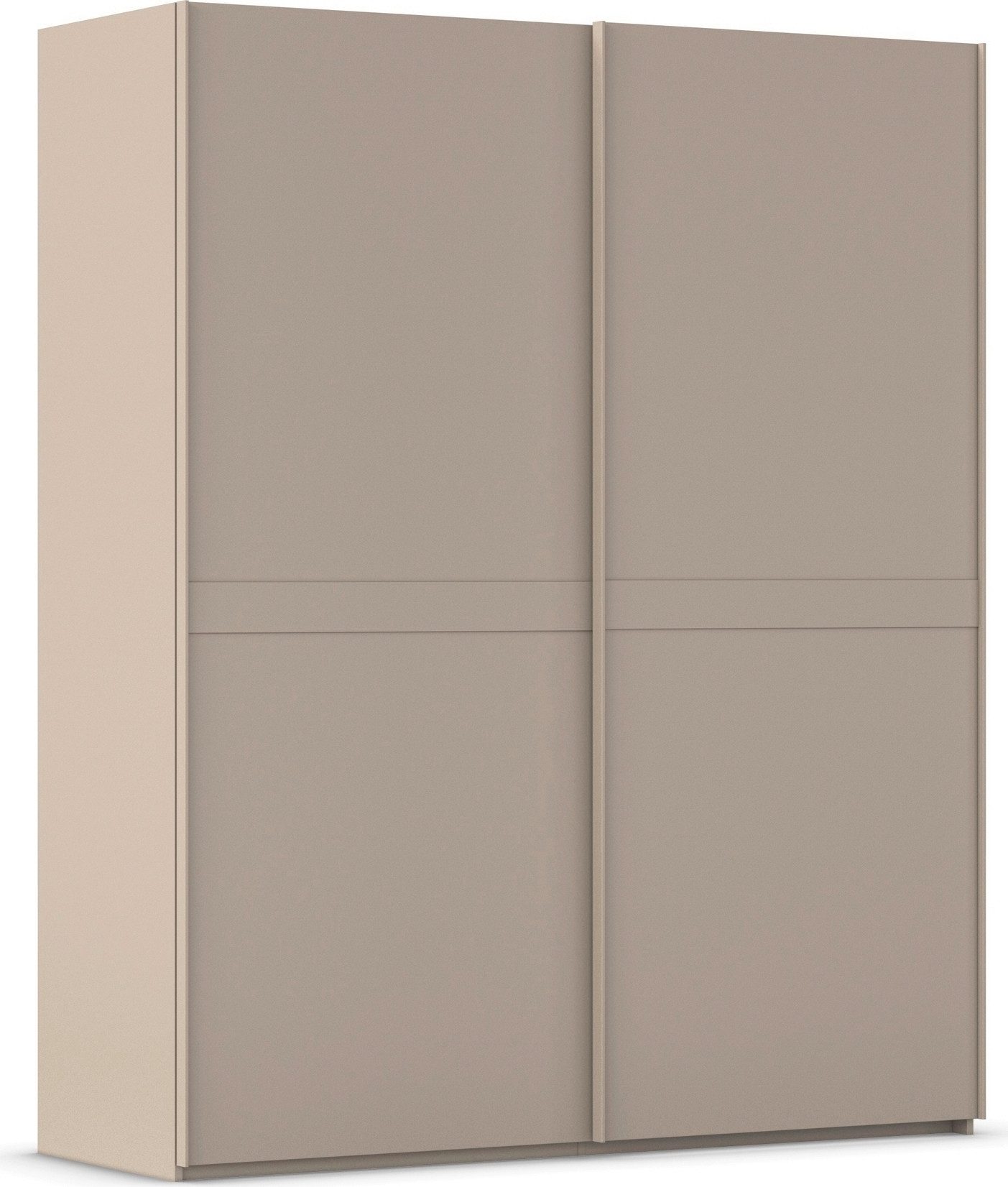rauch Schwebetürenschrank Kleiderschrank Schrank Garderobe Schlafzimmerschrank SCALE-LINE edle Optik mit Bauchbinde in Korpusfarbe Dekorfront MADE IN GERMANY