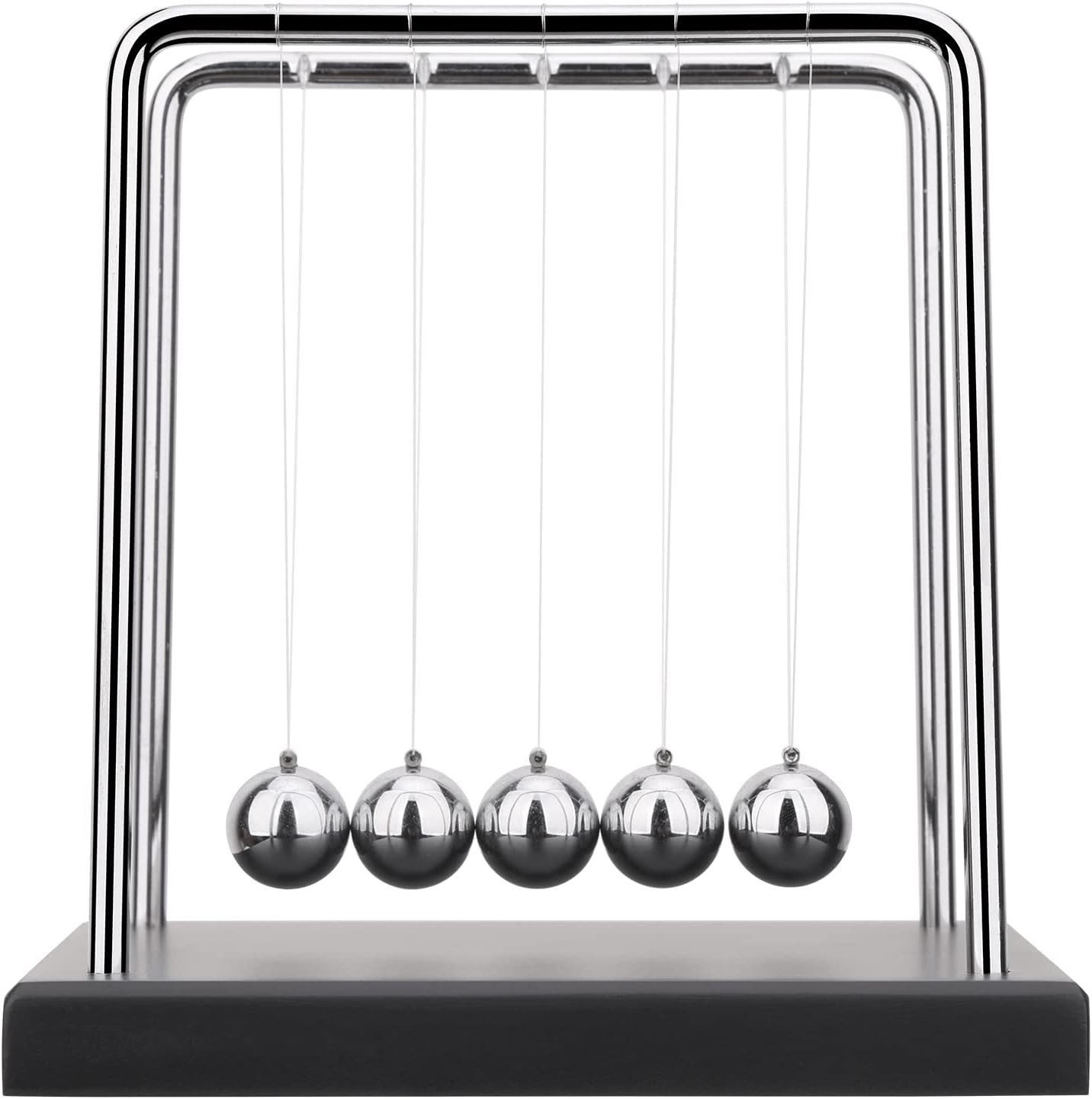 FELIXLEO Ballschleuder Newton's Cradle Balance Ball Wissenschaftliches Physik-Gadget, 2 tlg.