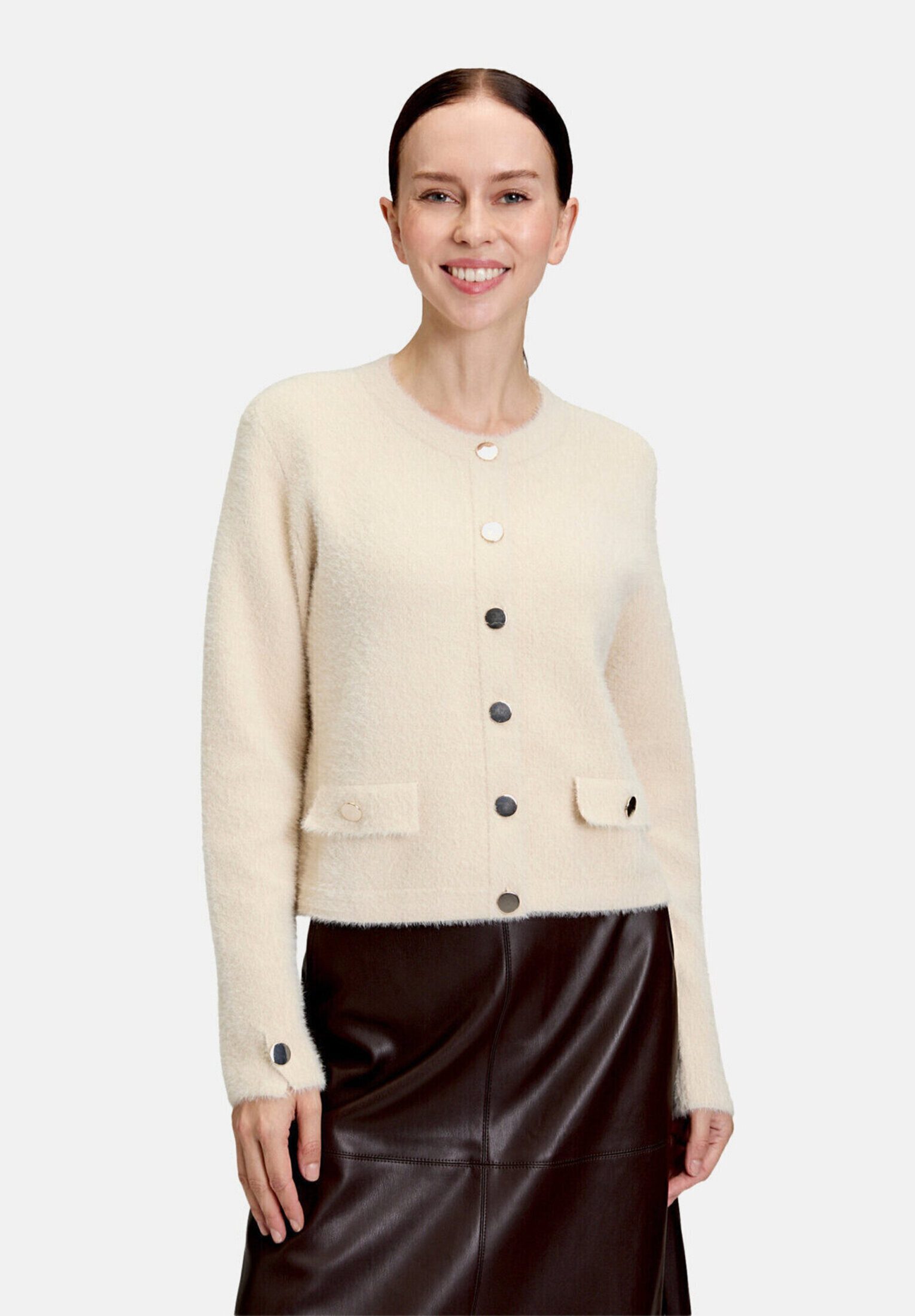 Betty Barclay Strickjacke Damen mit Knopfleiste (1-tlg)
