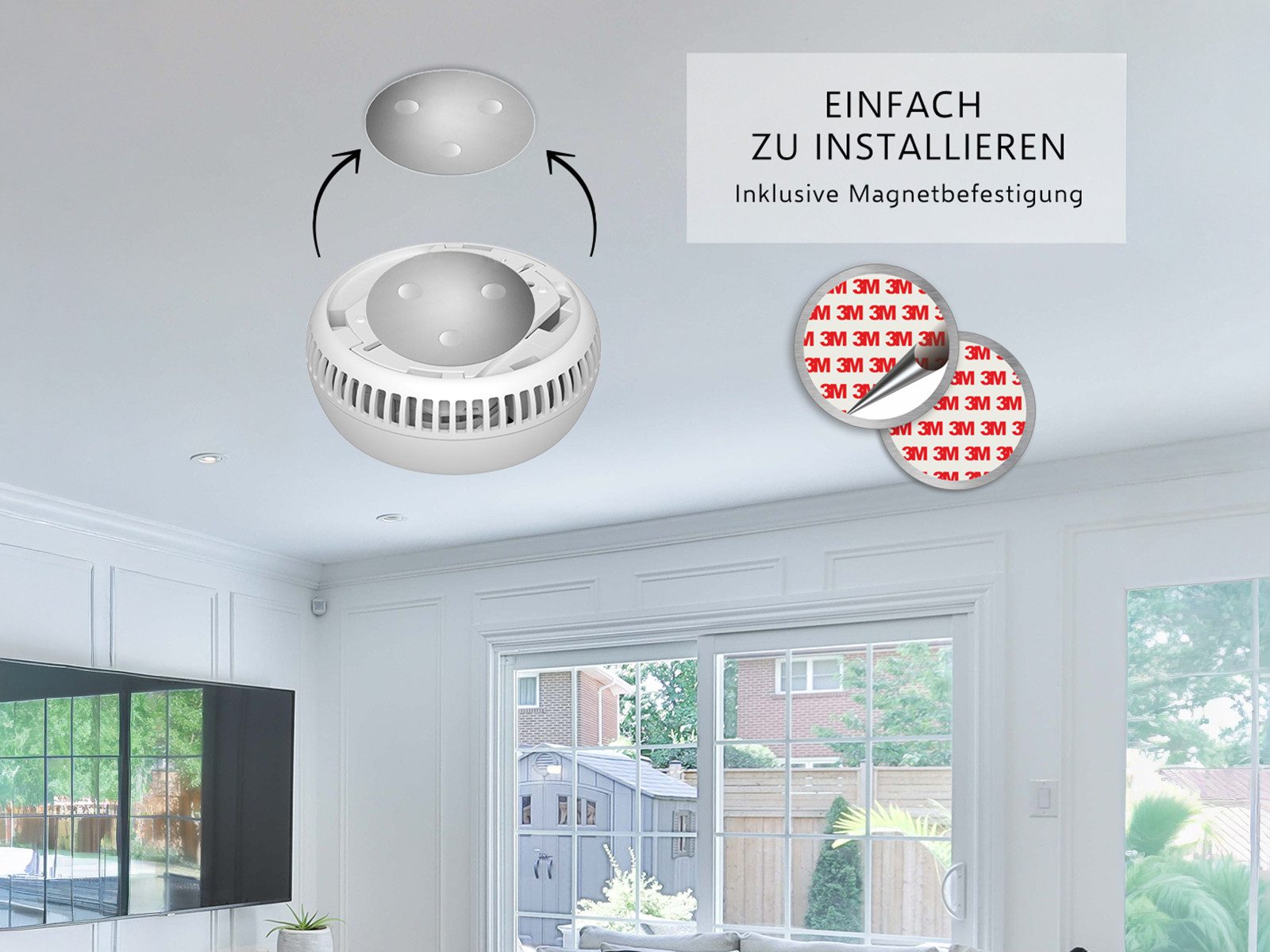 Elro Rauchmelder (6er Set Optischer Rauchwarnmelder mit 5 Jahres Batterie, Magnethalter) – Bild 5 von 5