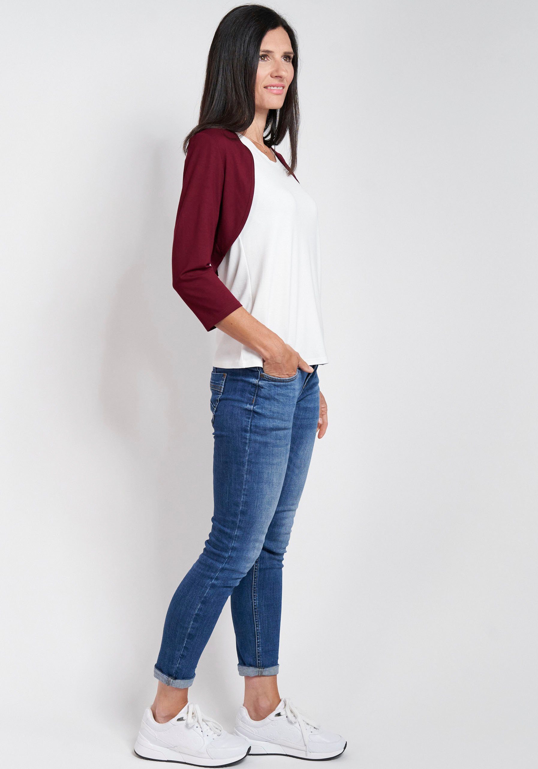 Seidel Moden Shirtjacke mit 3/4 Ärmeln, günstig online kaufen