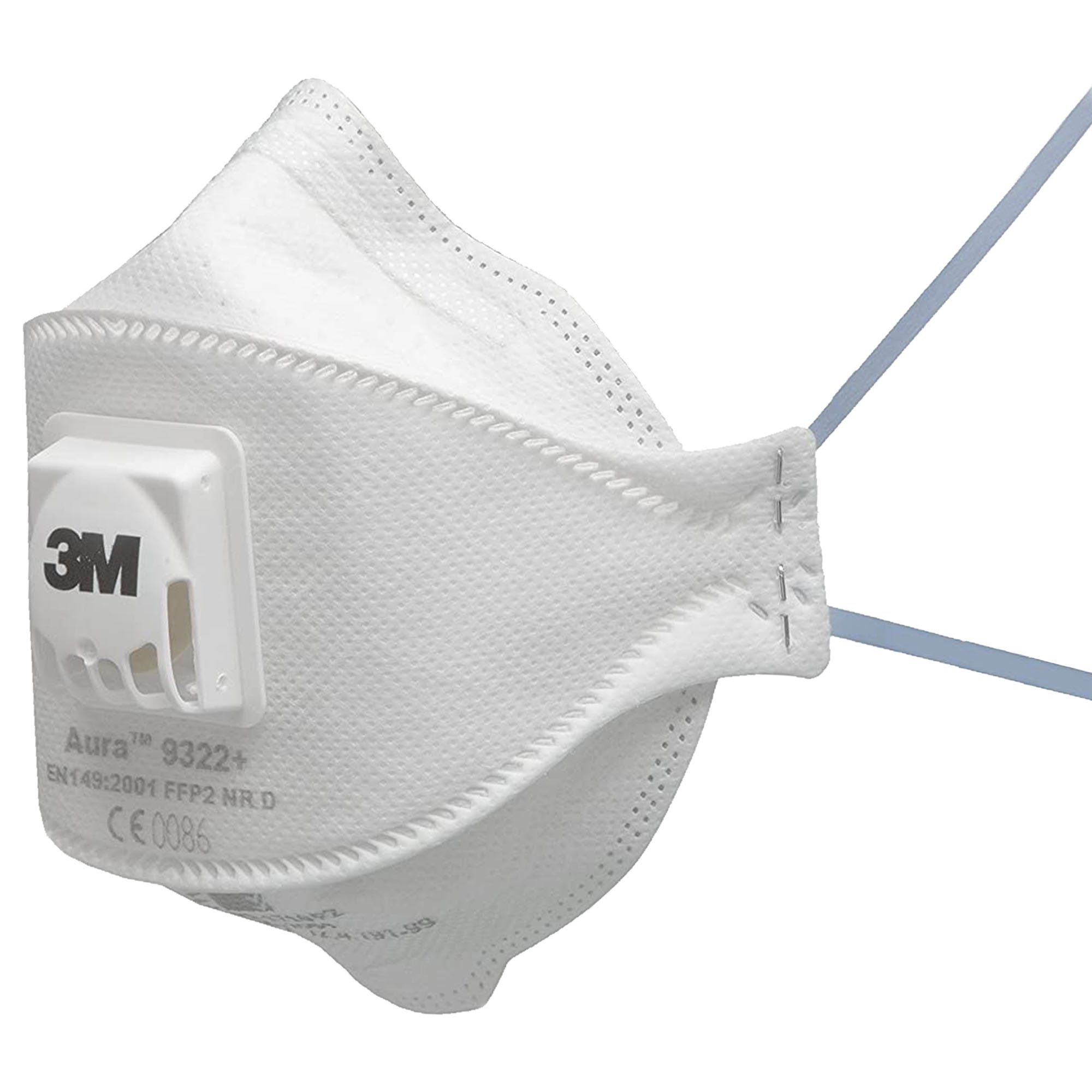 Gesichtsmaske 3M™ Aura™ 9322+ FFP2 Maske mit Ventil - Stück