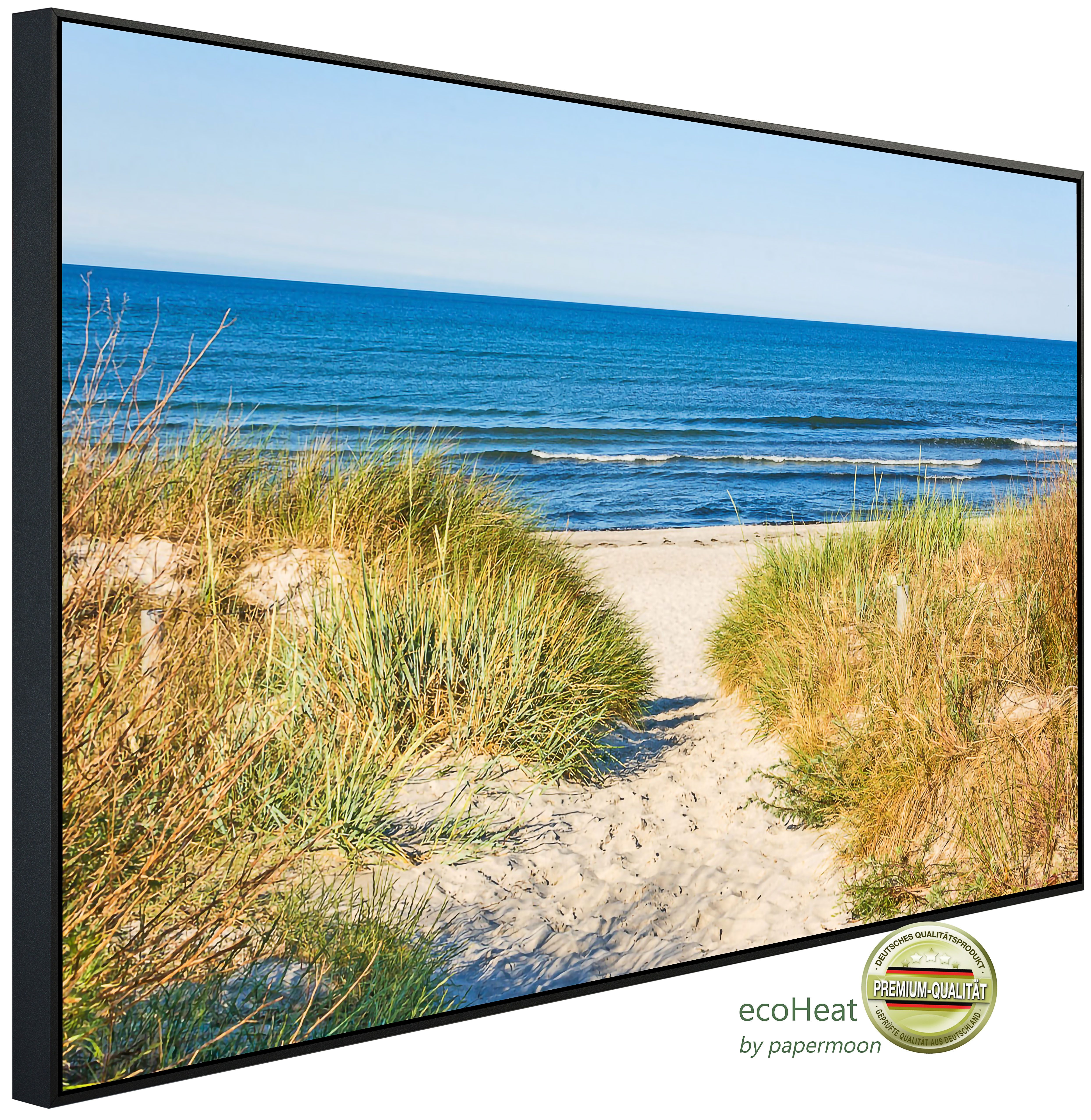 Papermoon Infrarotheizung INFRAROT-BILD-HEIZUNG, Zugang zum Strand, TÜV-Rheinland/GS zertifiziert, angenehme Strahlungswärme