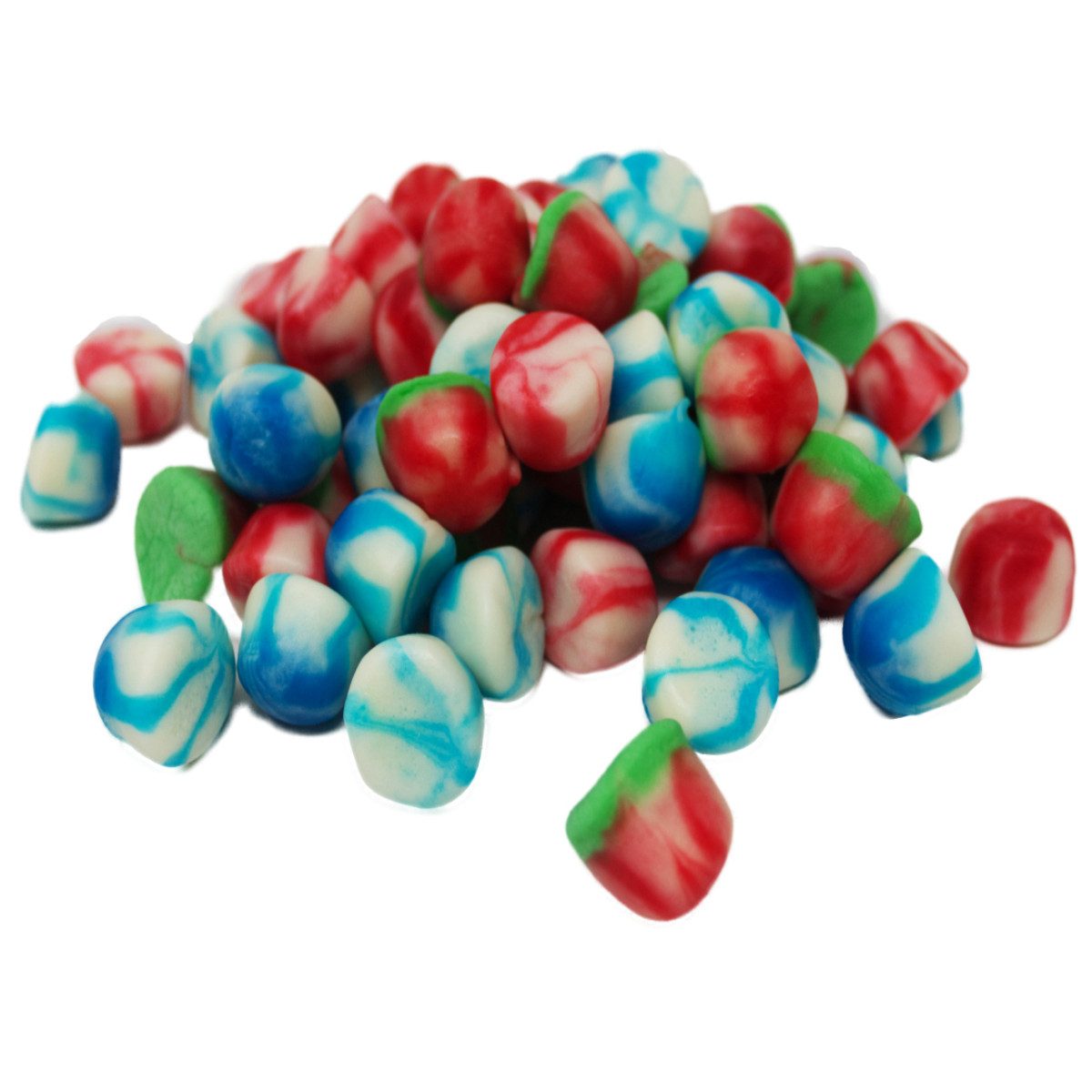 Fruchtgummi Bären & Co. Süßigkeit, Fruchtgummi Jelly Tops Kiss Mix Erdbeere Wassermelone Himbeere 175g