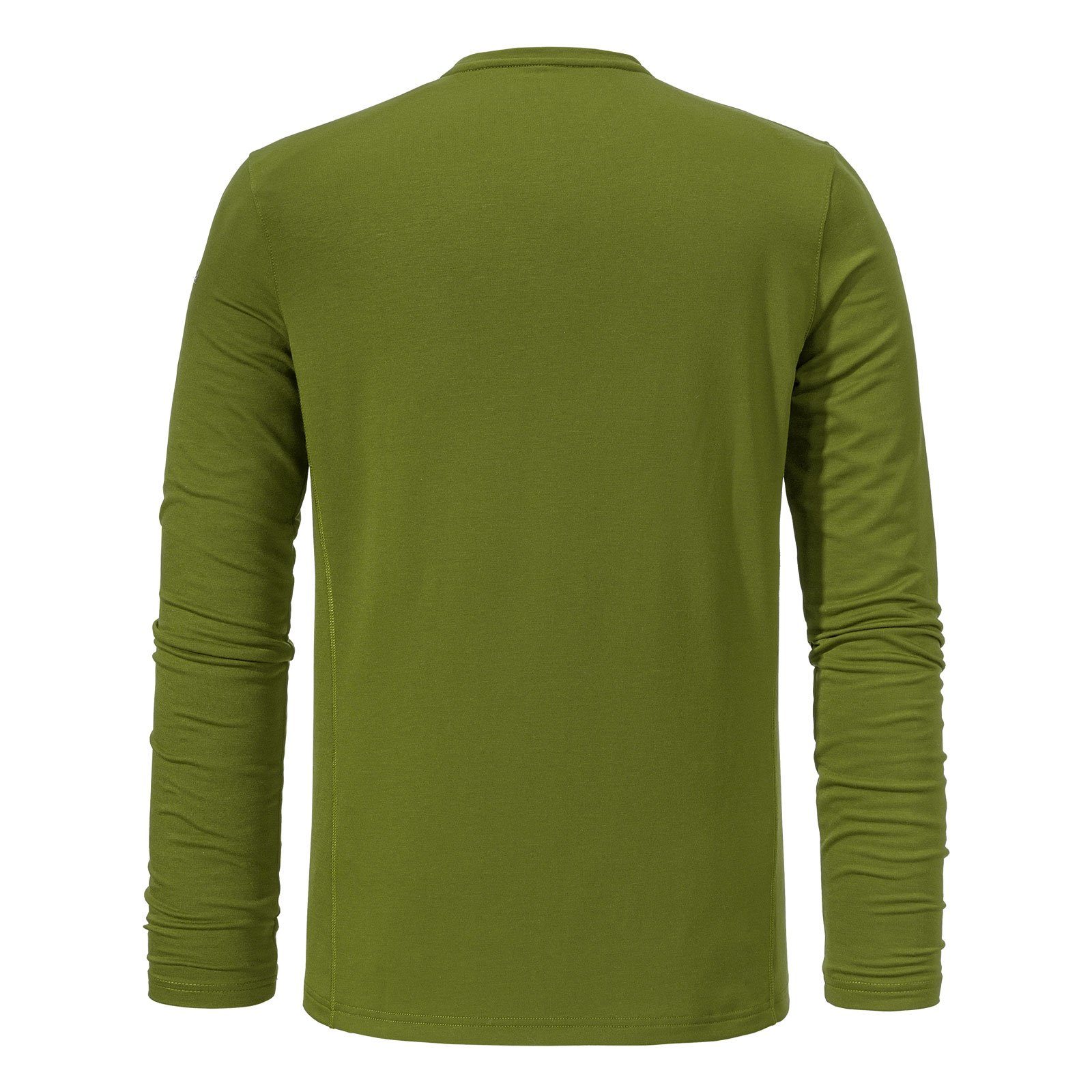 Schöffel Rundhalsshirt Longsleeve Kasos M mit 6335 green calla flachen Nähten