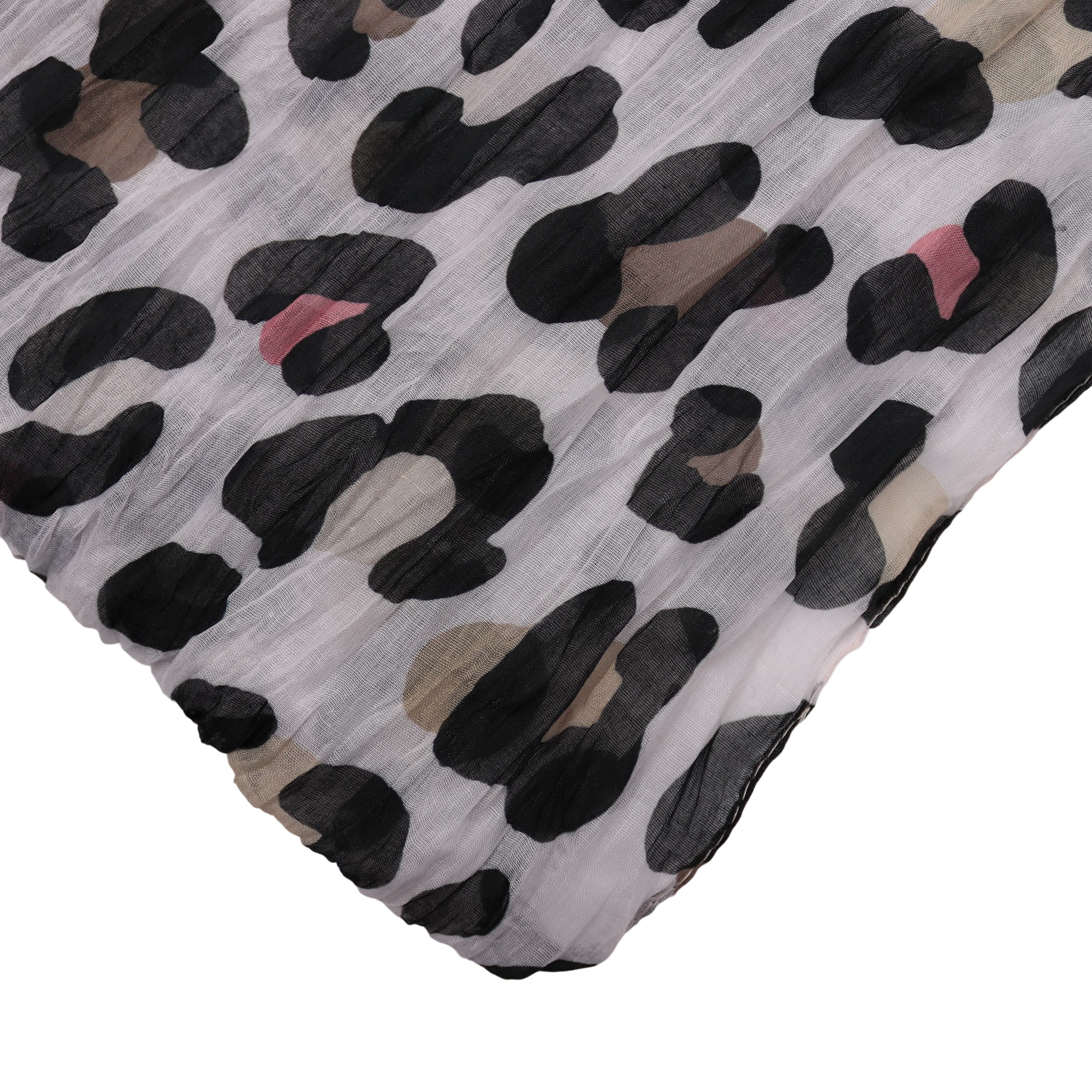 MIRROSI Loop Damen Schal mit Leo Leopard Muster, Weich, Schlauchschal, (ca. 45x75cm, zweimal um den Hals wickelbar), Damen Halstuch ideal für Frühling, Sommer oder Herbst