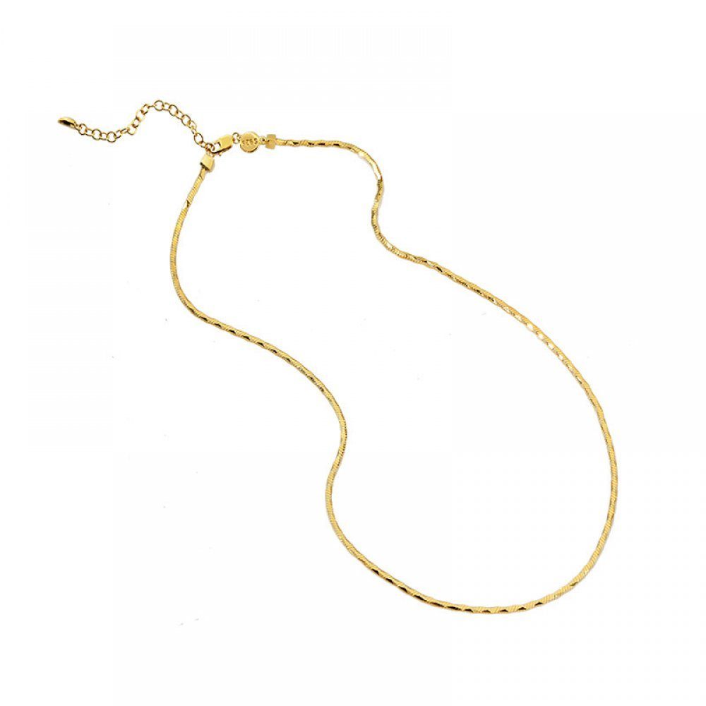 Neue Halskette Geschenktüte Sterlingsilber, (1-tlg), aus mm Bungee-Schlangenknochenkette Inklusive Silberkette Invanter 1,7