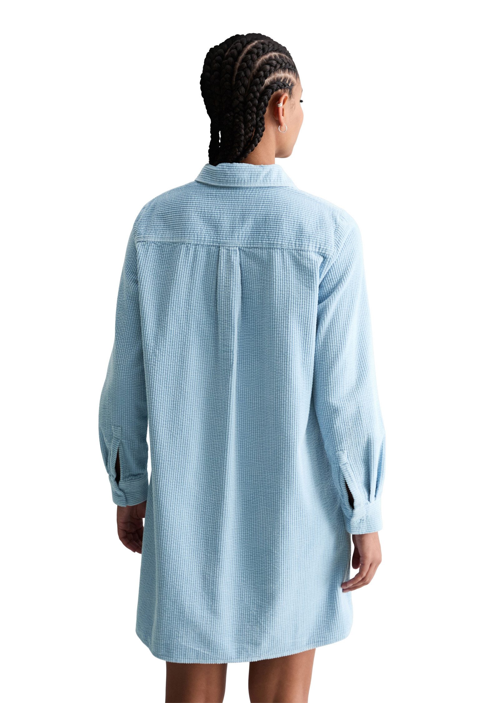 Marc O'Polo DENIM Hemdblusenkleid mit lässiger Bubble-Struktur