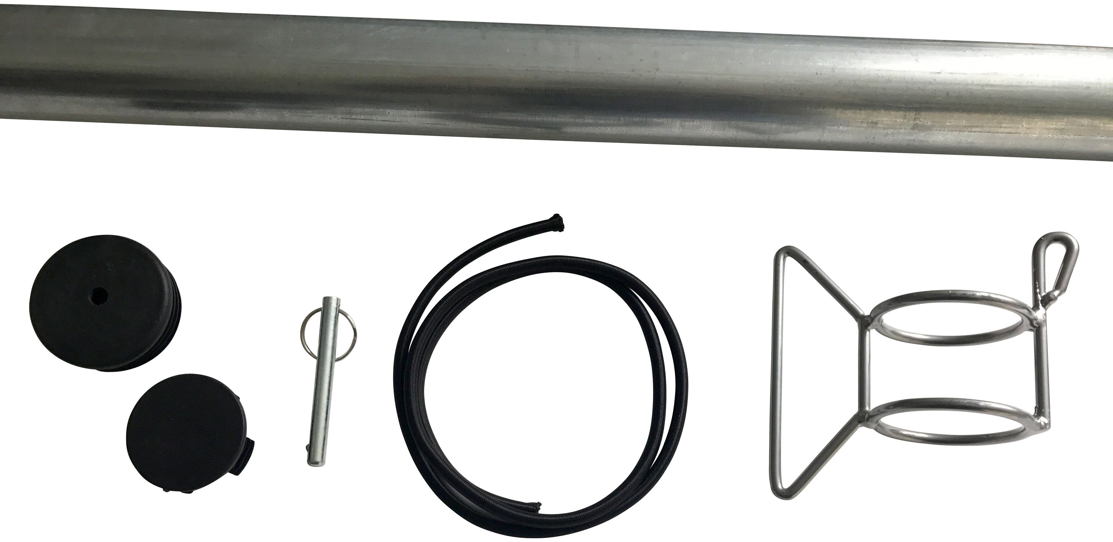 Floracord Sonnensegelmast, 250 cm Höhe, für Sonnensegel von 25-40 m²