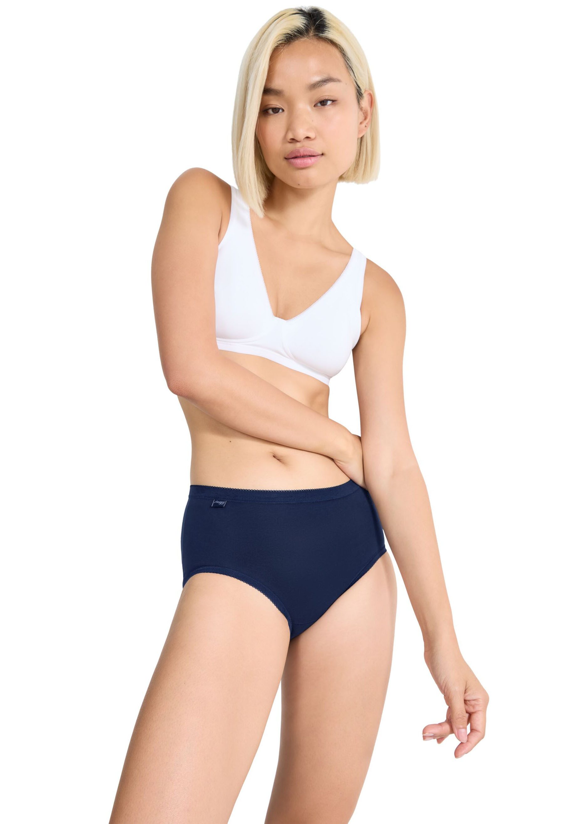 sloggi Midislip Basic+ Midi C3P (3er Pack) perfekter Sitz