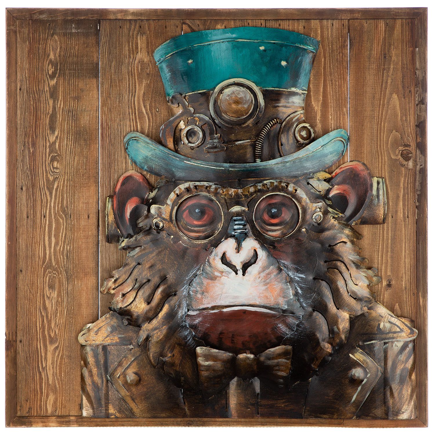 GILDE Leinwandbild Bild quadratisch Steampunk Ape, Tiere (1 St)