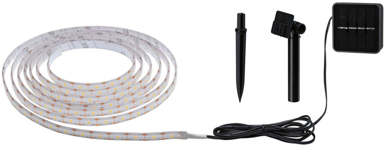 LED-Streifen Solar mit Dämmerungssensor IP44 3m 2700K 0,3W Schwarz