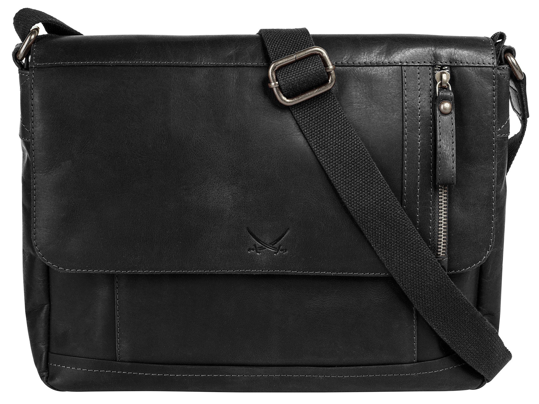 Sansibar Messenger Bag, echt Leder