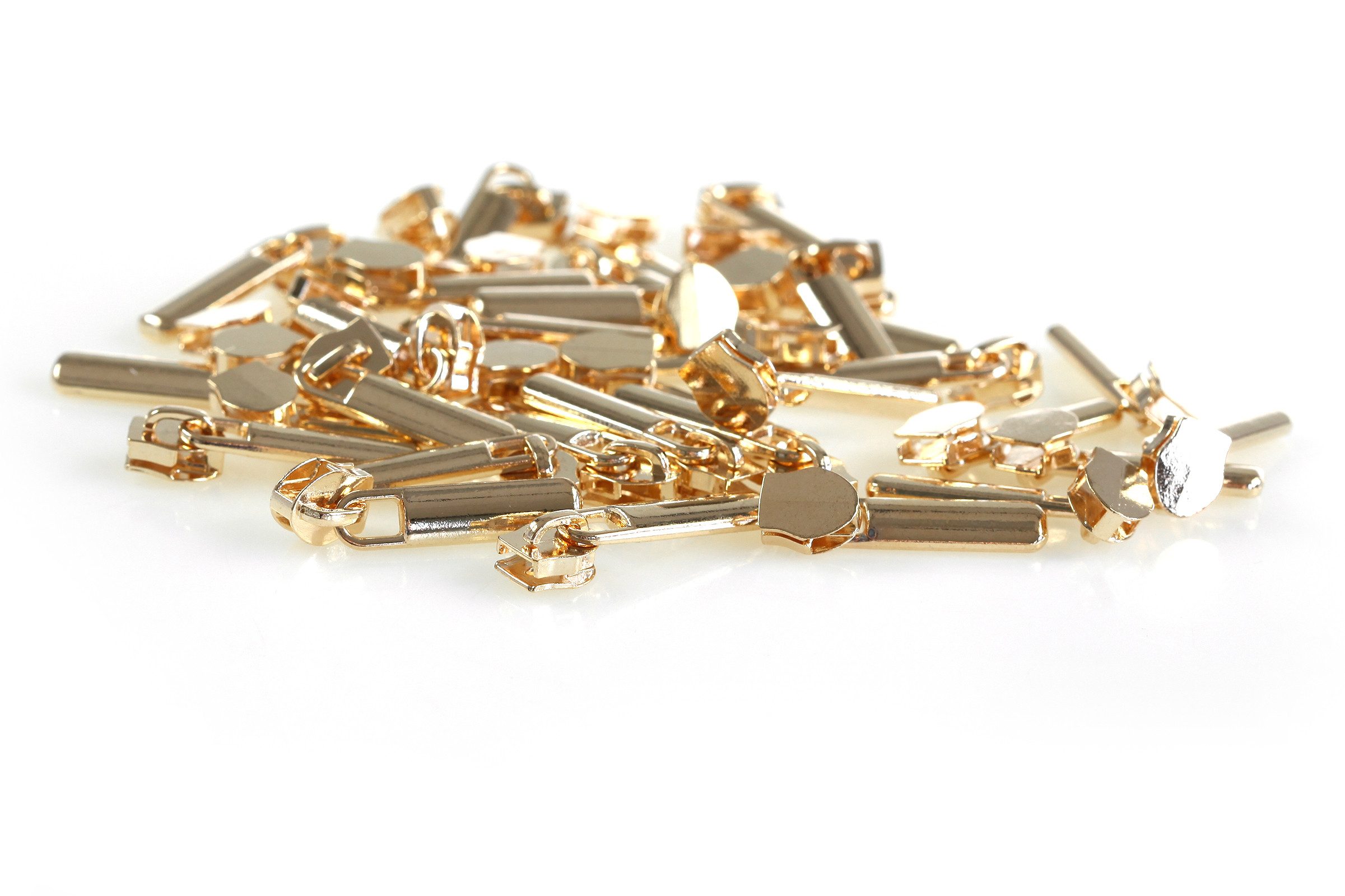 maDDma Reißverschluss 5 Fashion Zipper für Spiralreißverschluss, 5mm, gold