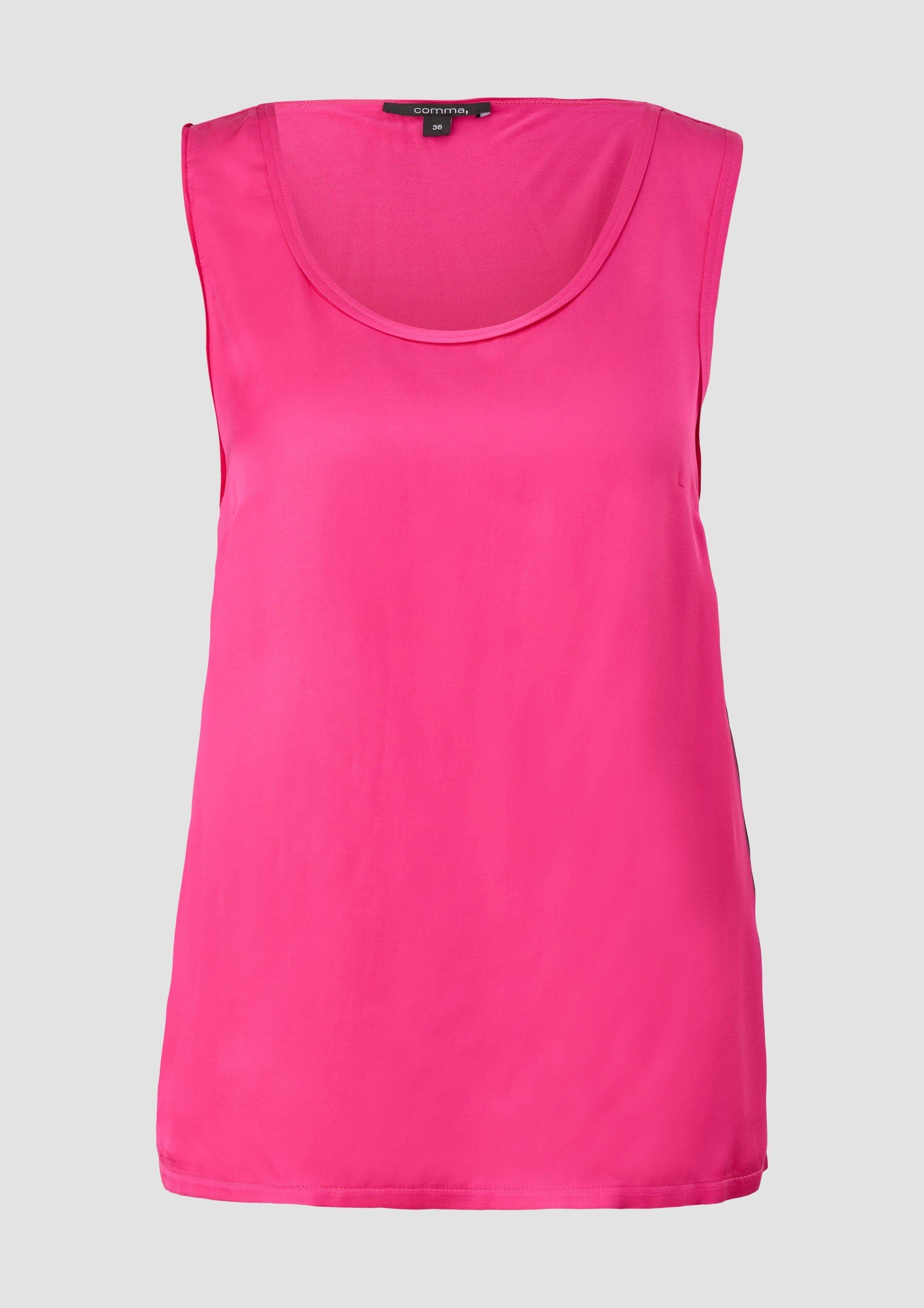 Comma im Fabricmix Shirt pink Shirttop
