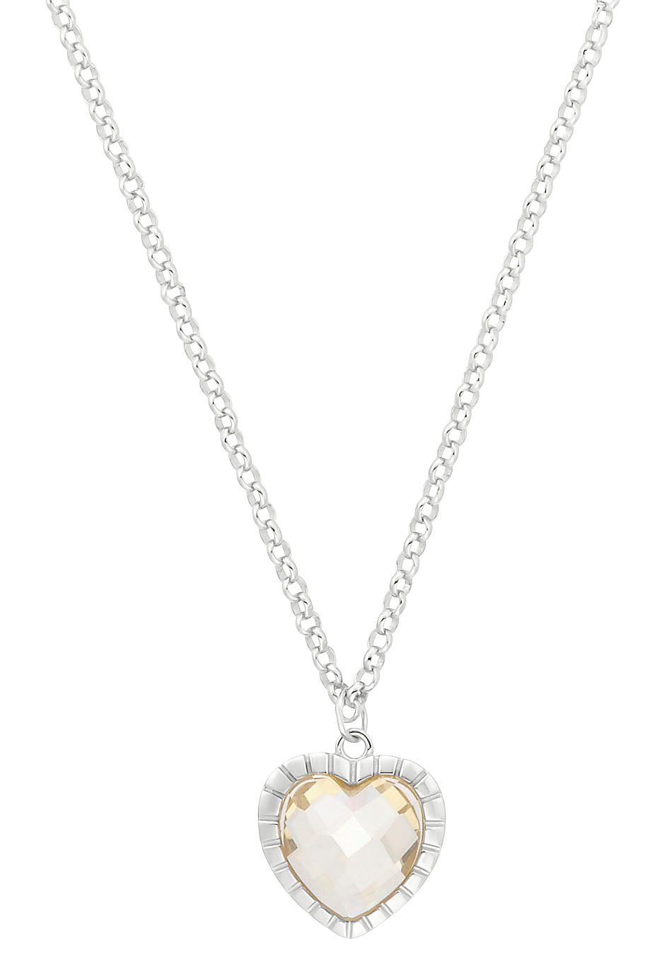 Noelani Kette mit Anhänger Sparkling Heart, 2036355, mit Zirkonia