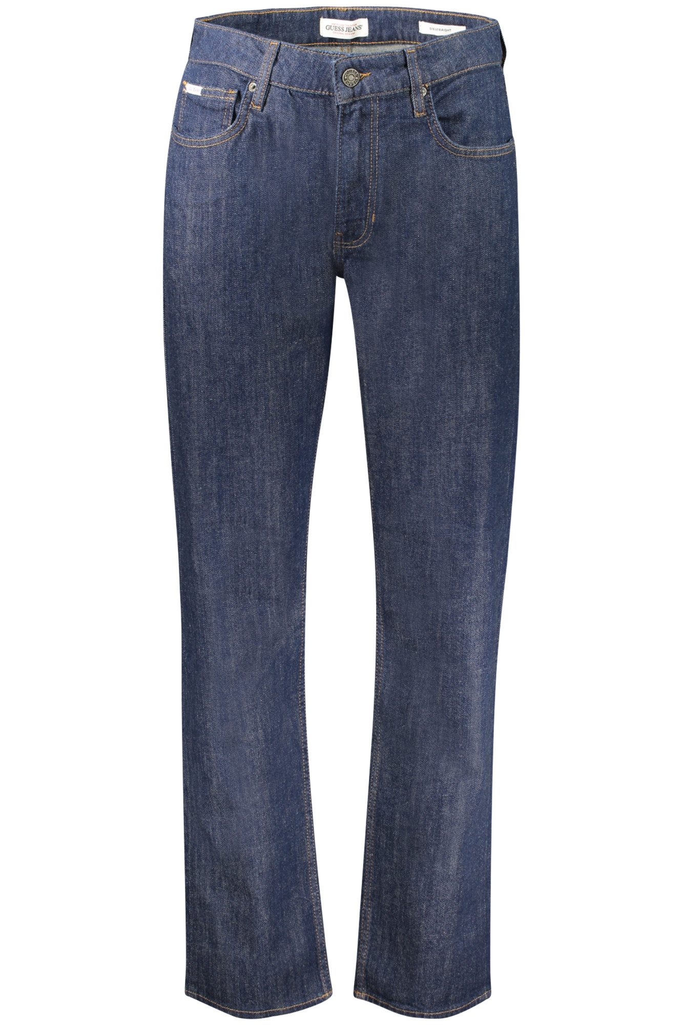 GUESS JEANS 5-Pocket-Jeans Blaue Herren Jeans aus Denim - Straight Fit mit 5 Taschen