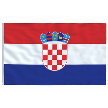 vidaXL Fahne Flagge Kroatiens mit Mast 6,23 m Aluminium