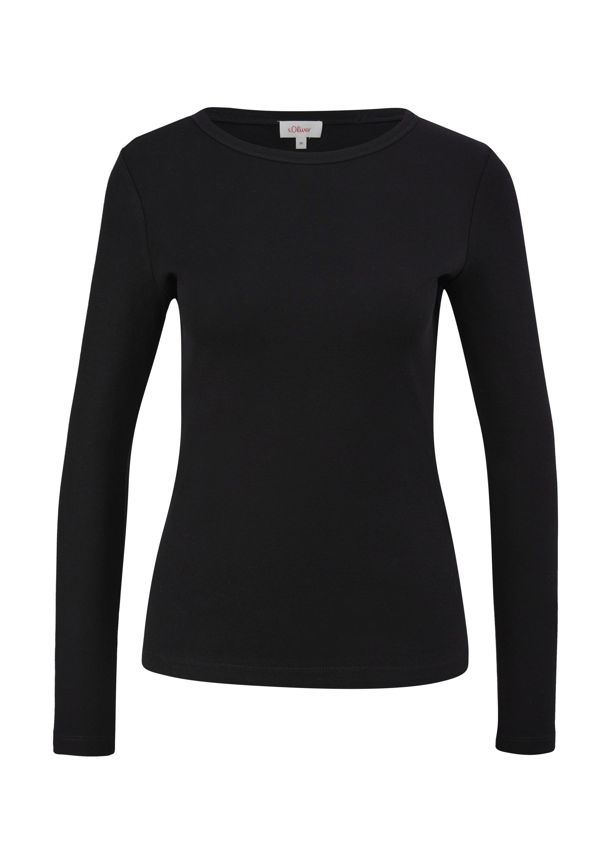 s.Oliver Langarmshirt T-Shirt Longsleeve im Slim Fit günstig online kaufen