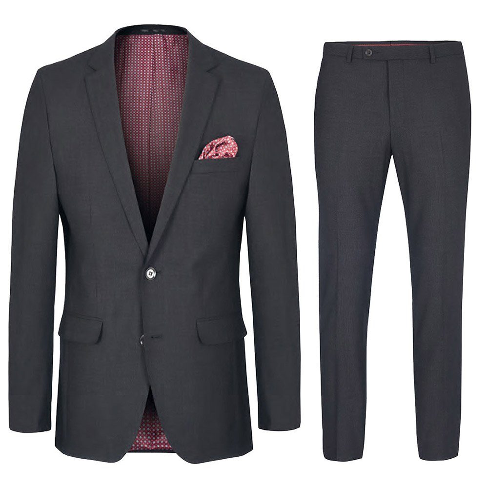 Paul Malone Anzug Herrenanzug modern slim fit Anzug für Männer - stretch (Set, 2-tlg., Sakko mit Hose) anthrazit HA33, Gr. 106