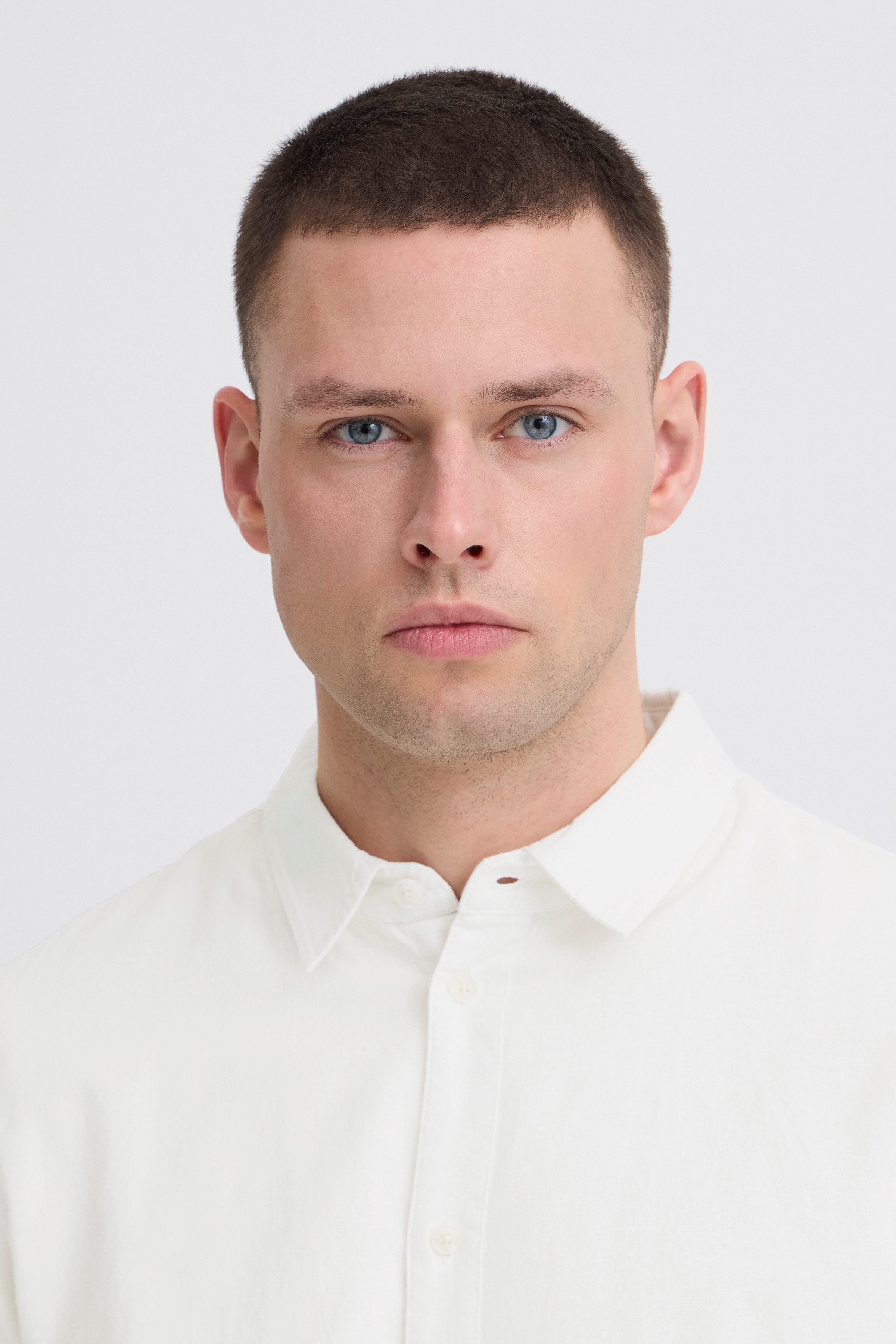 Blend Langarmhemd BHABAN SHIRT PP NOOS mit normalem Hemdkragen, Regular Fit, in Leinenoptik
