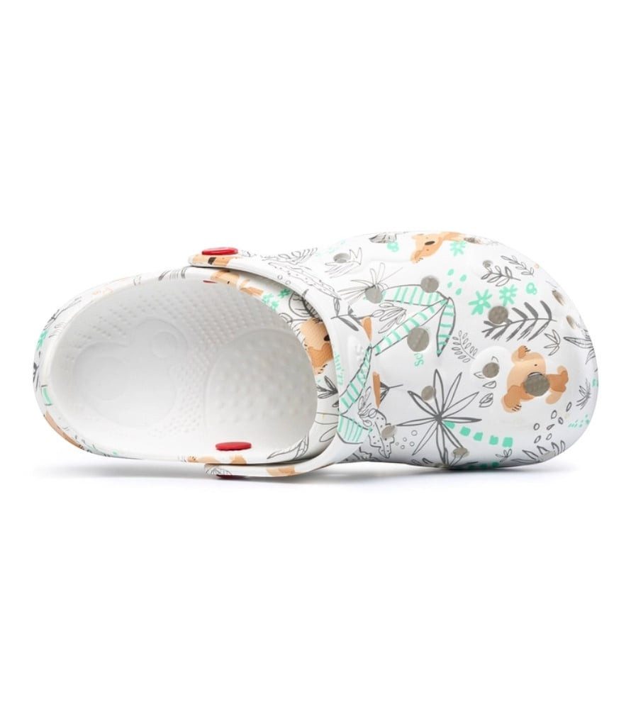 Schuzz Sandale Globule Clog Koala weiss/bunt Damen Badeschuh