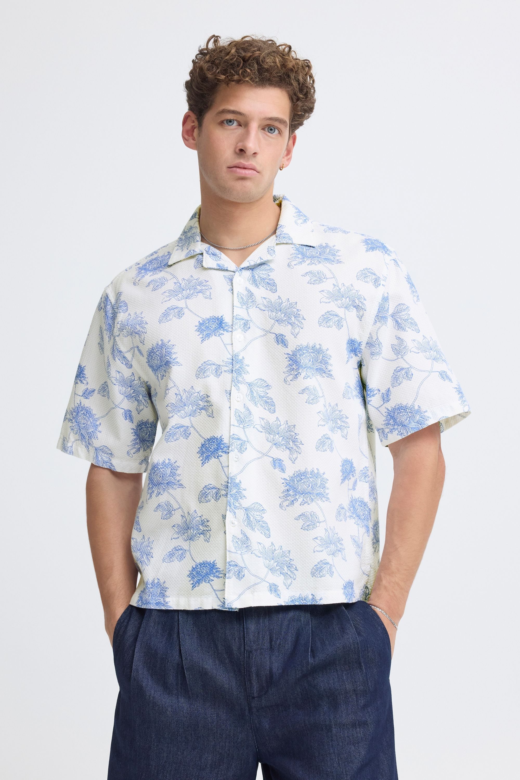 Casual Friday Kurzarmhemd CFWills Gemustertes Kurzarmhemd - Relaxed Fit