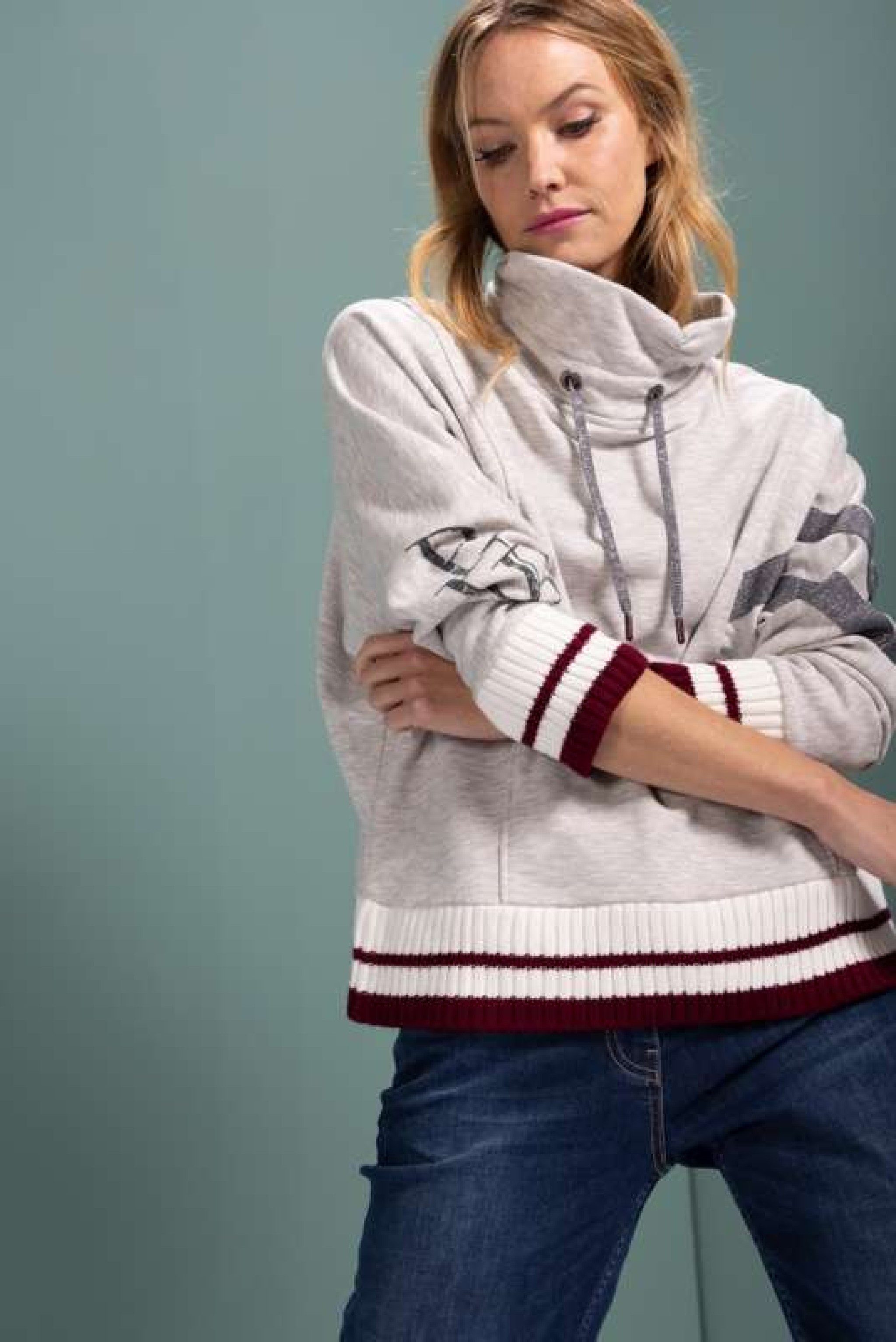 Kenny S. Rundhalspullover SWEAT GLITZERSTR. günstig online kaufen