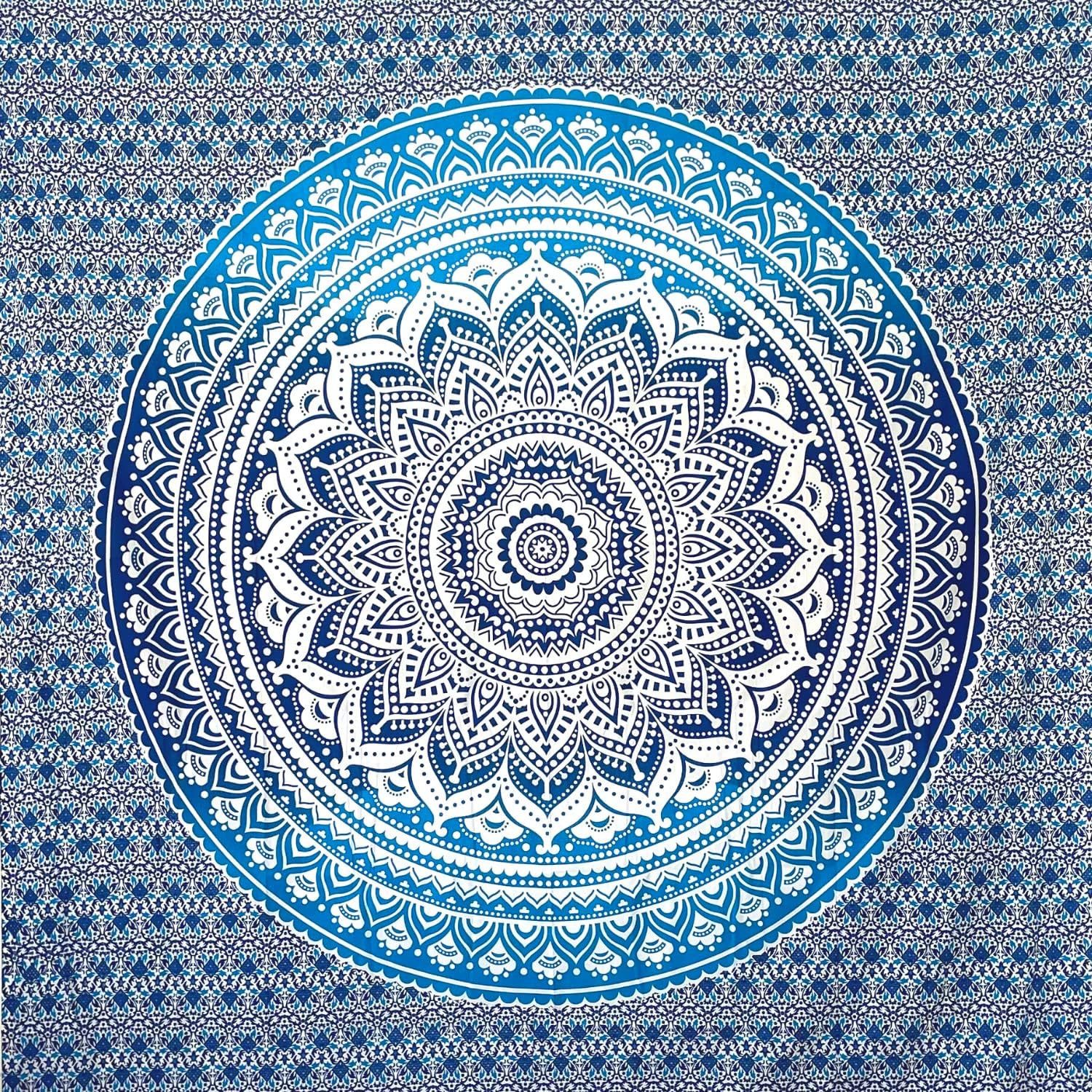 Wiladu Wandteppich Mandala Tuch Wand Mehrzweck Pareo Strandtuch XXL für Camping und Yoga