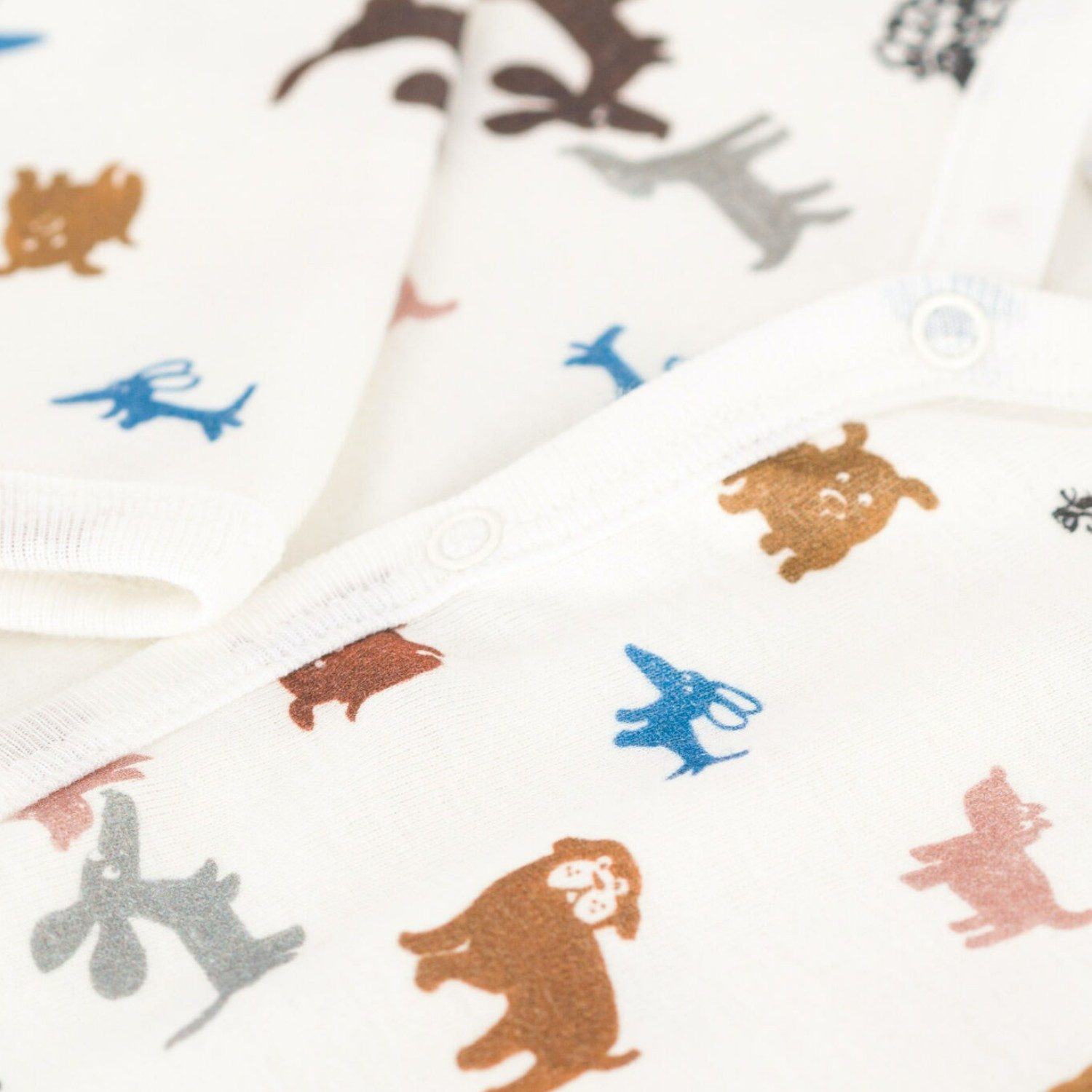 Petit Bateau Strampler Petit Bateau Baby-Strampler mit Hundemotiv aus Baumwolle