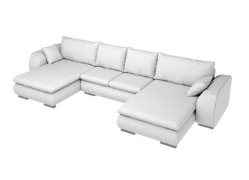 Stylefy Wohnlandschaft Clemens, Sofa, U-Form, Wellenfederung