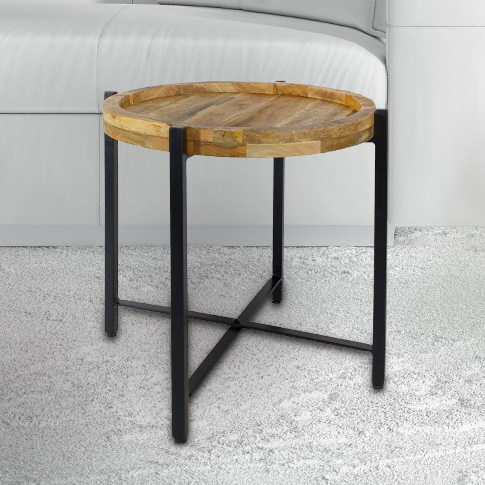 Amagohome Couchtisch Couchtisch Beistelltisch rund ø46/55/75cm günstig online kaufen