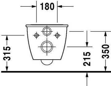 Duravit WC-Komplettset Duravit Wand-WC DARLING NEW COMPACT ti 3